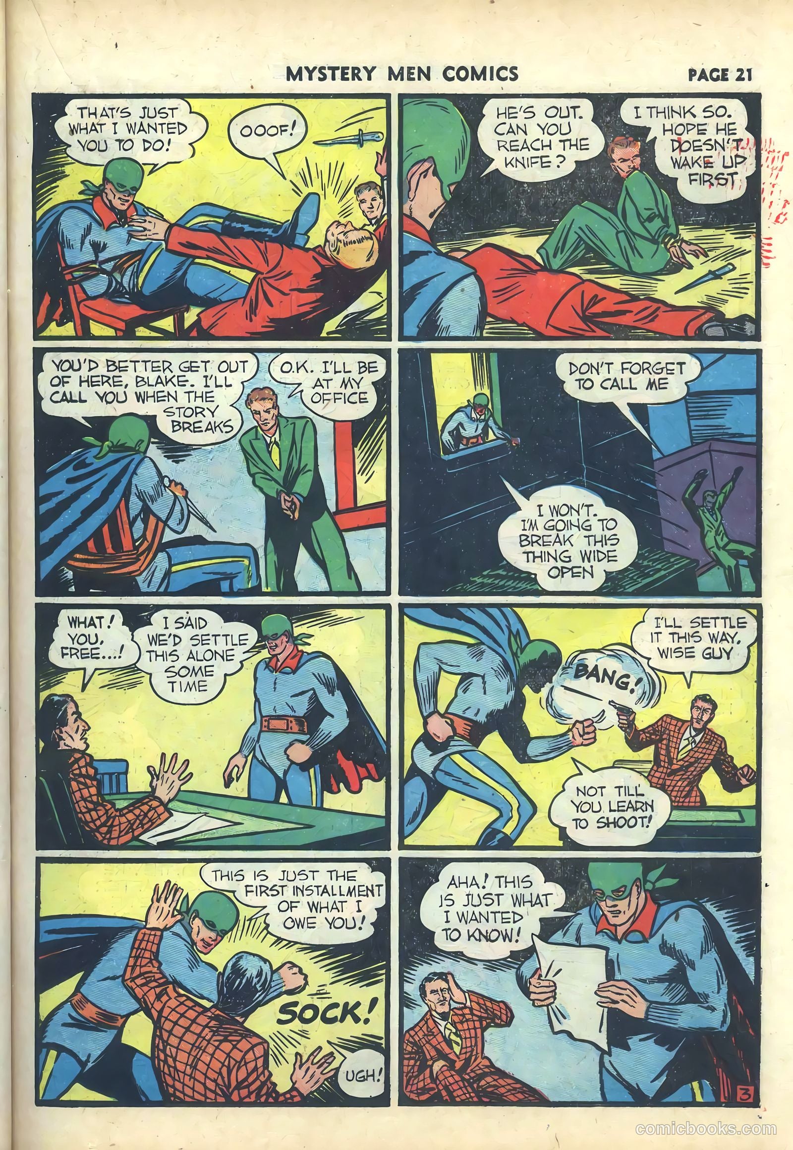 Mystery Men Comics #19 (1941) — page 23 of 68