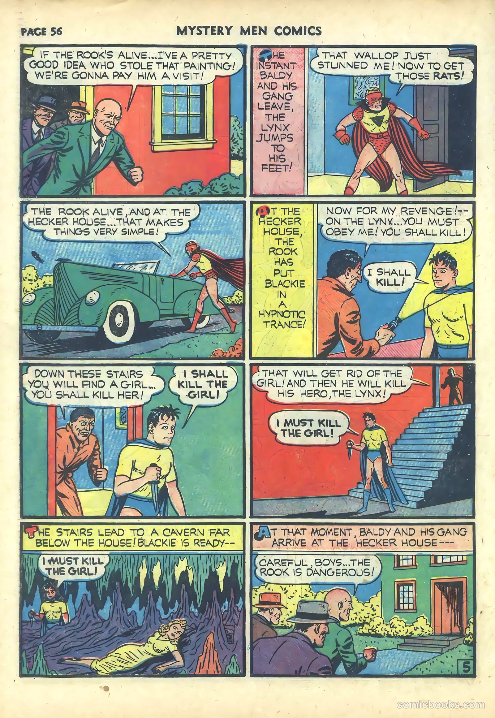 Mystery Men Comics #19 (1941) — page 58 of 68