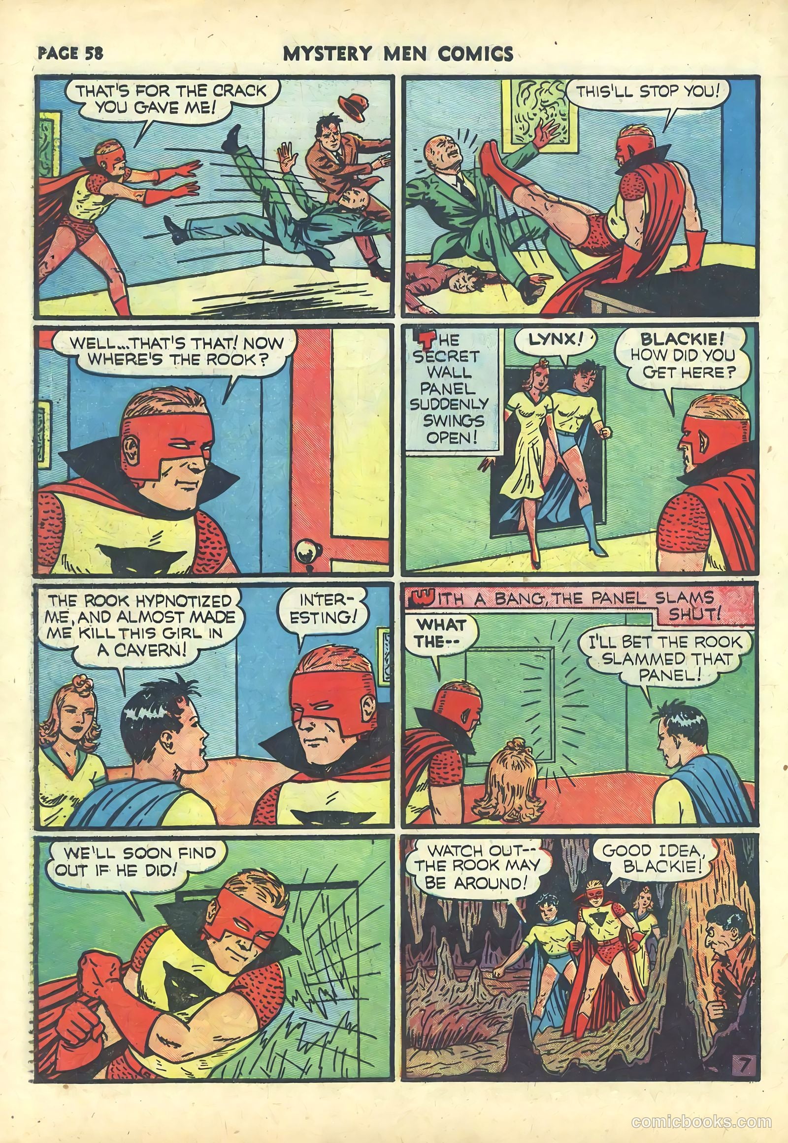 Mystery Men Comics #19 (1941) — page 60 of 68