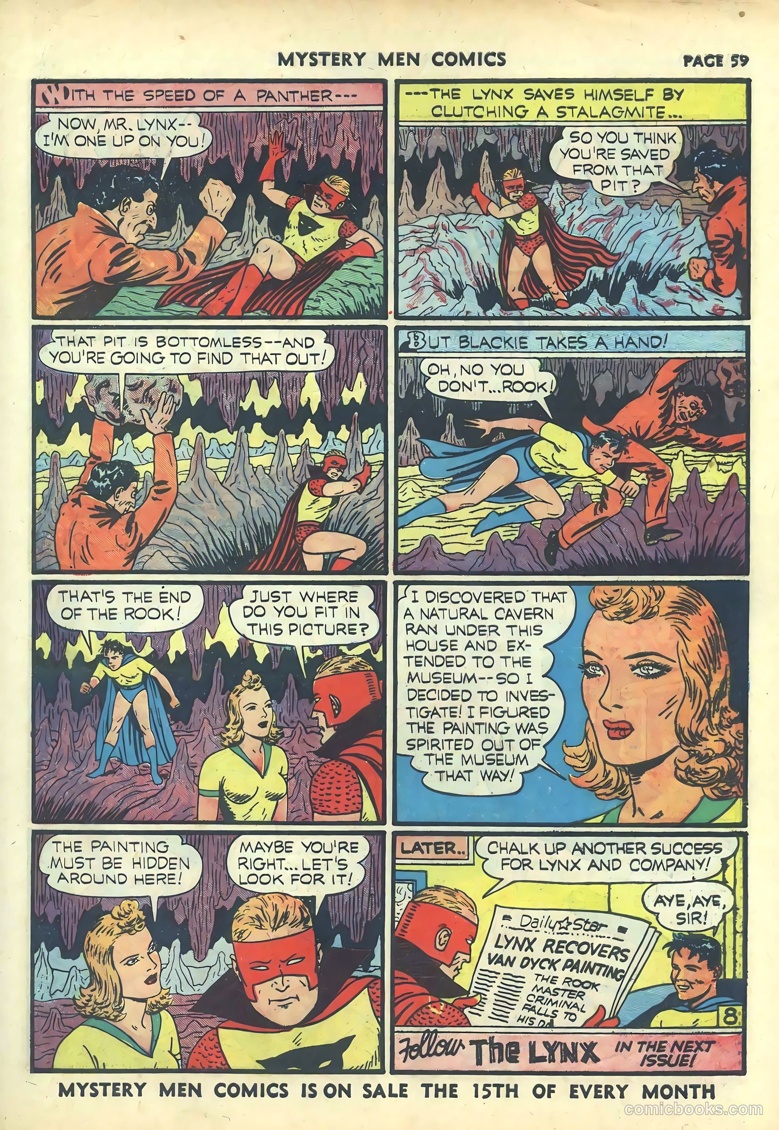Mystery Men Comics #19 (1941) — page 61 of 68
