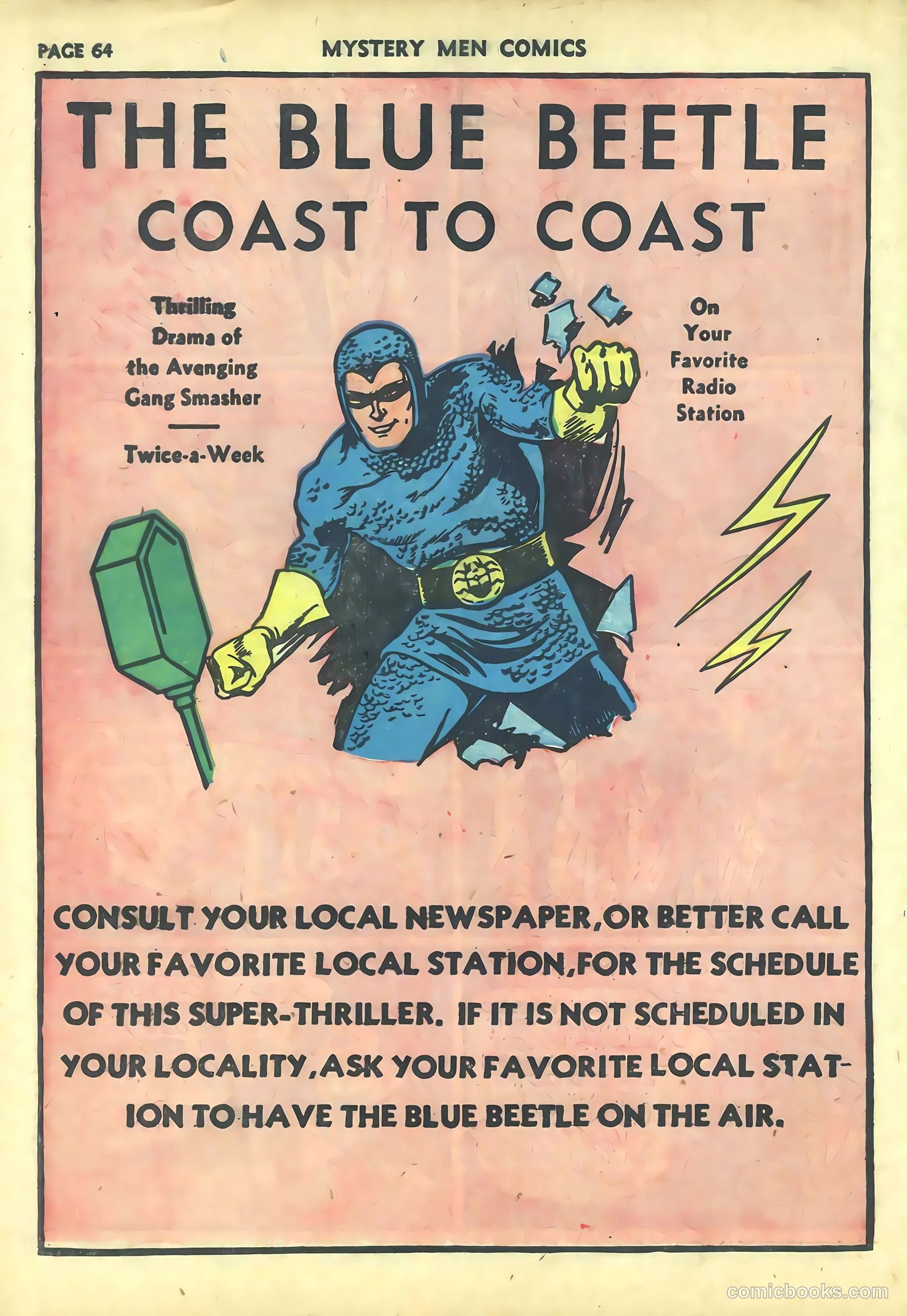 Mystery Men Comics #19 (1941) — page 66 of 68