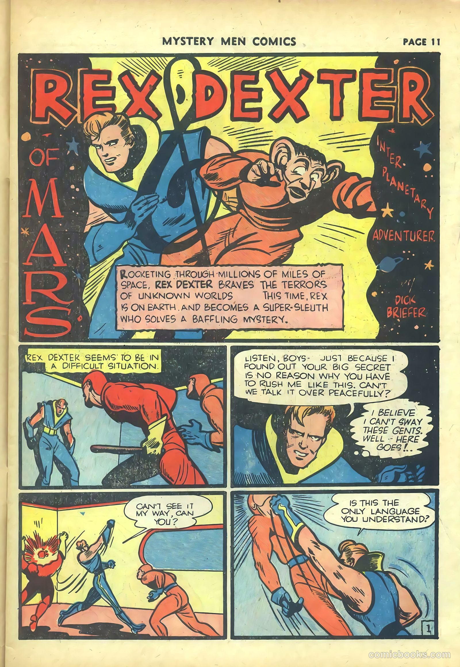 Mystery Men Comics #20 (1941) — page 13 of 68