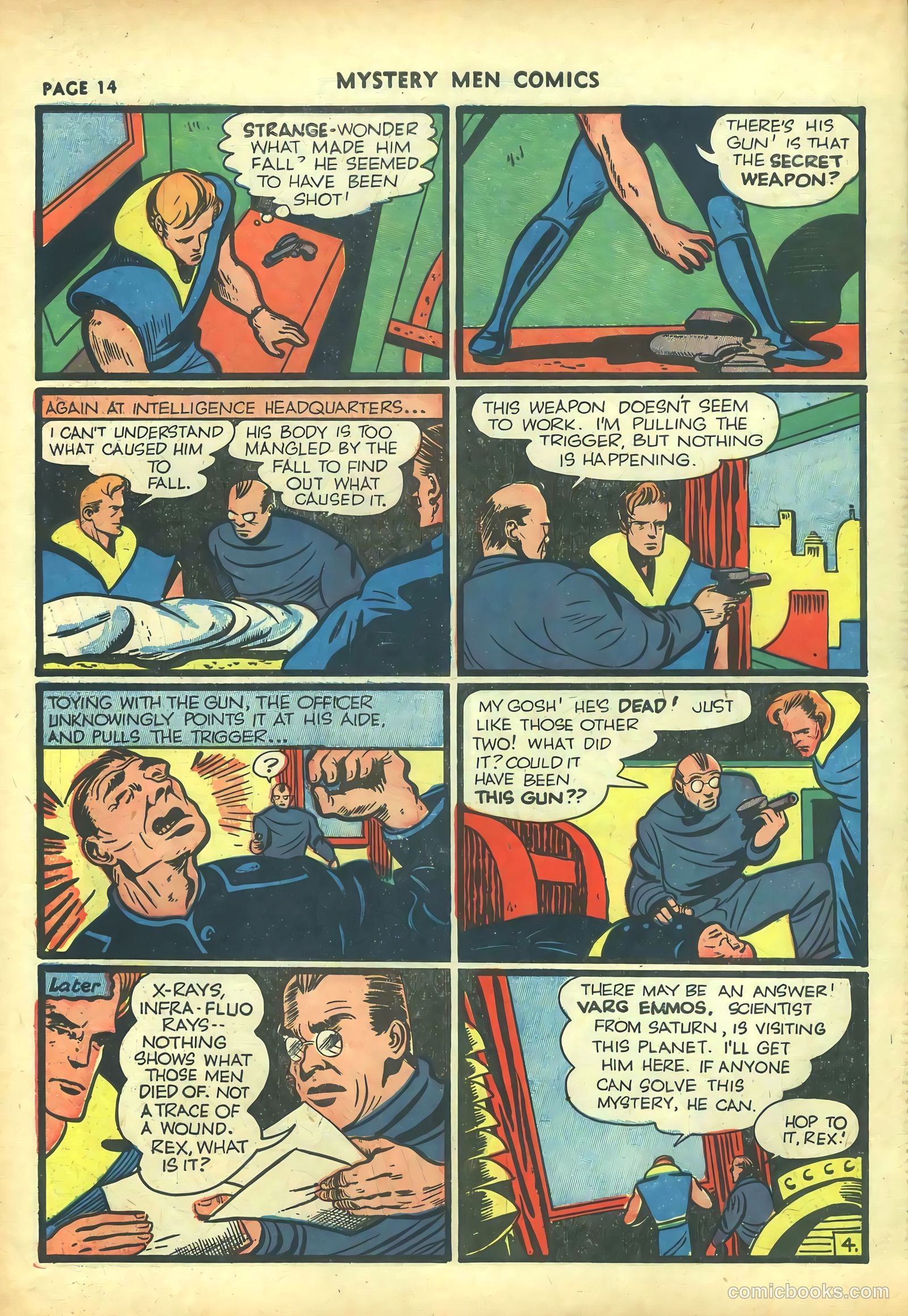Mystery Men Comics #20 (1941) — page 16 of 68