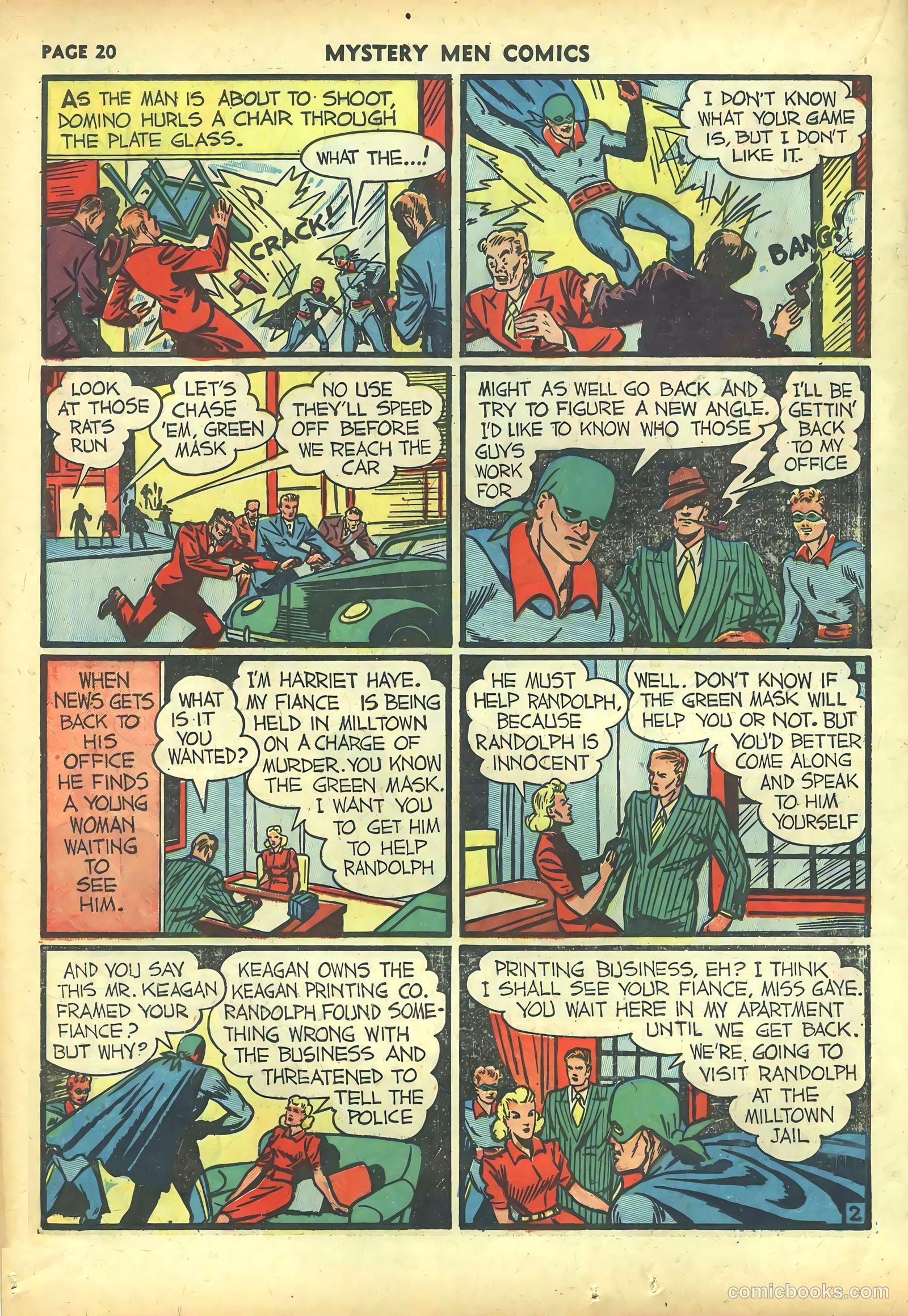 Mystery Men Comics #20 (1941) — page 22 of 68
