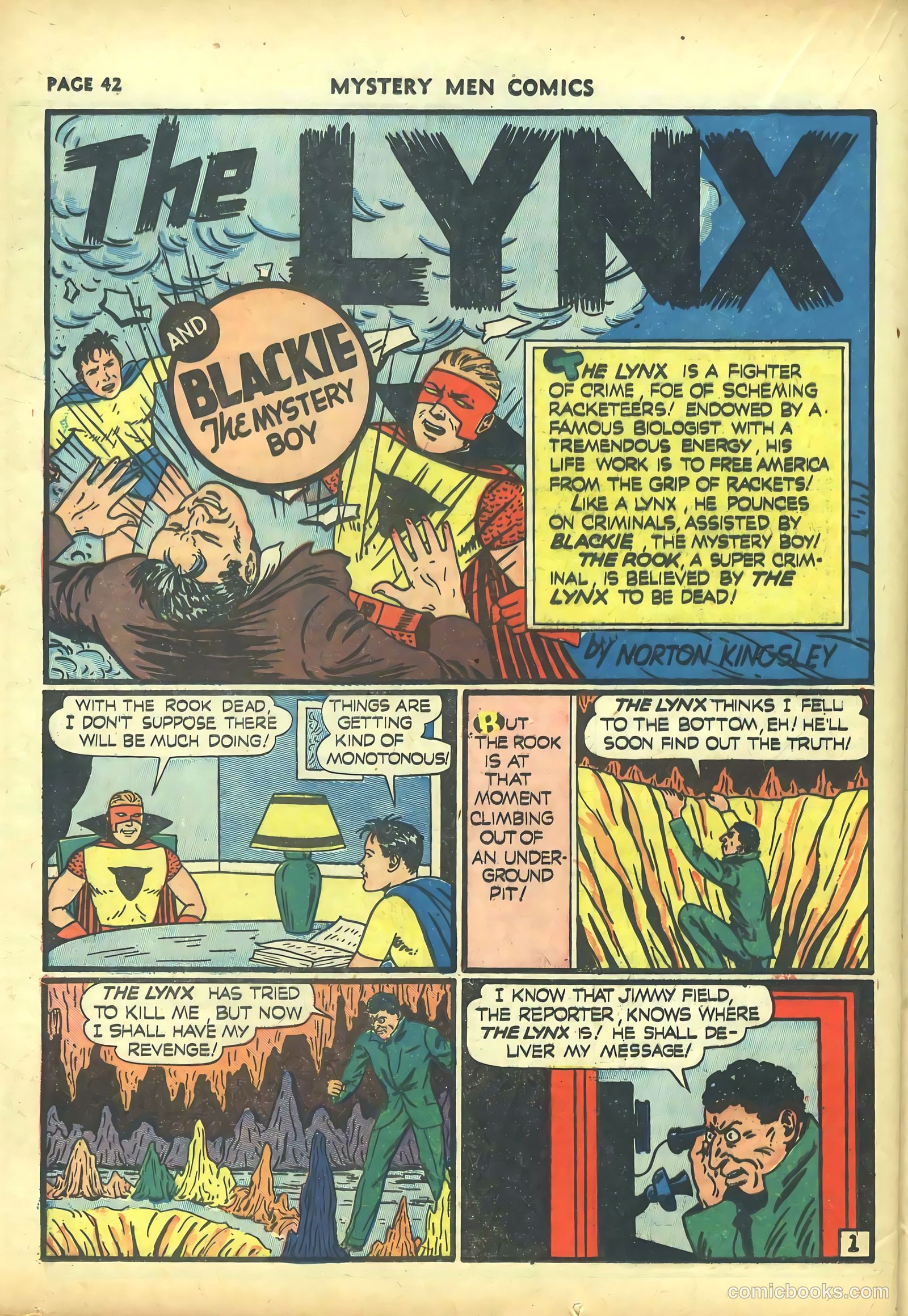 Mystery Men Comics #20 (1941) — page 44 of 68