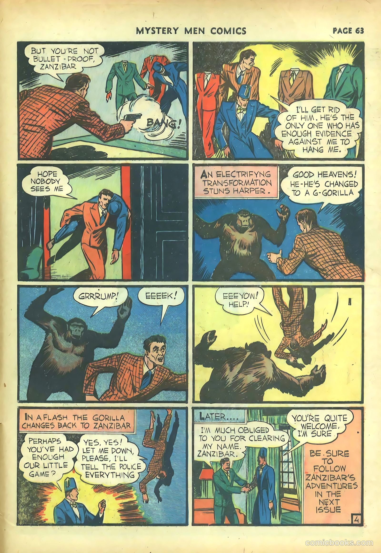 Mystery Men Comics #20 (1941) — page 65 of 68