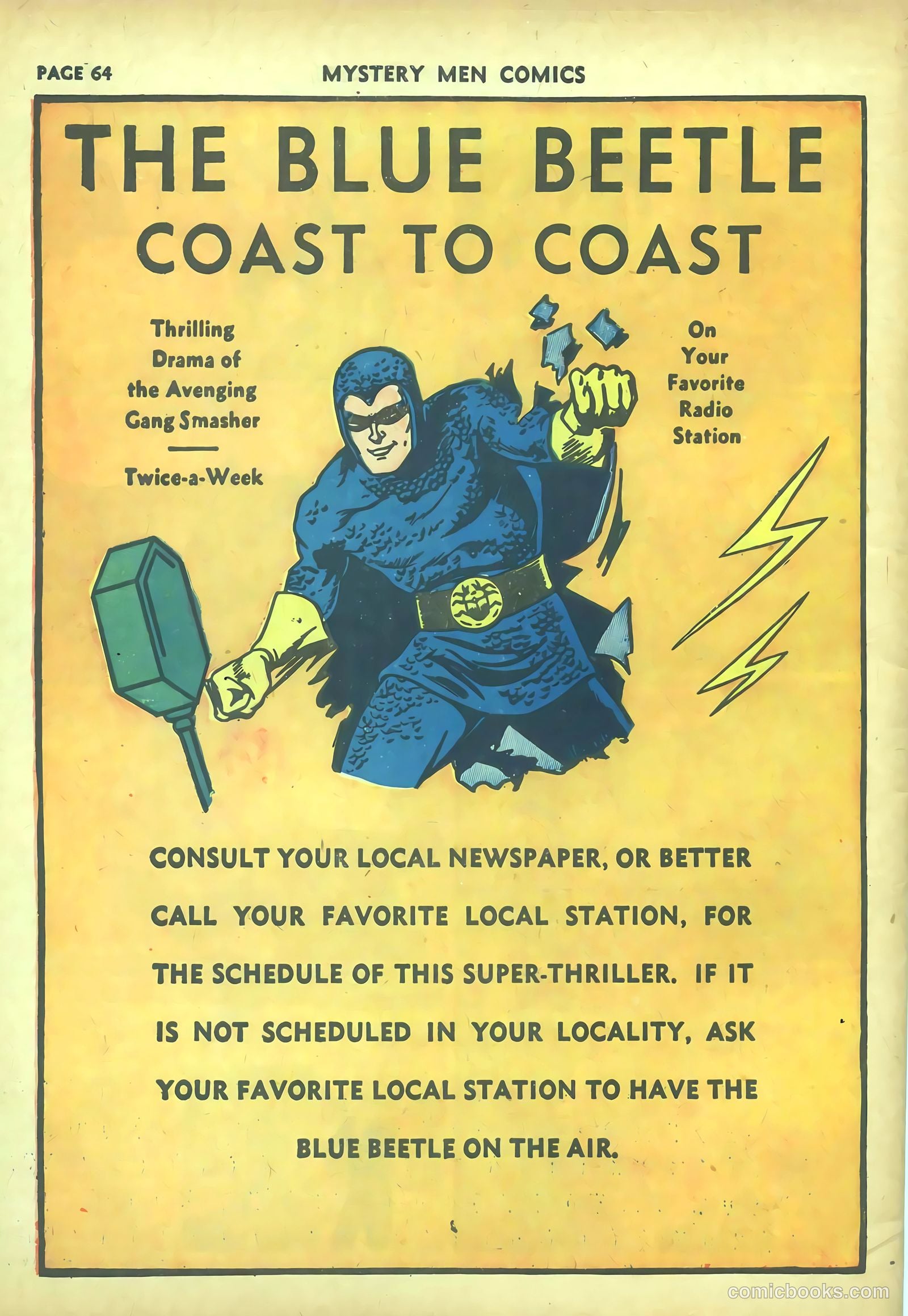 Mystery Men Comics #20 (1941) — page 66 of 68