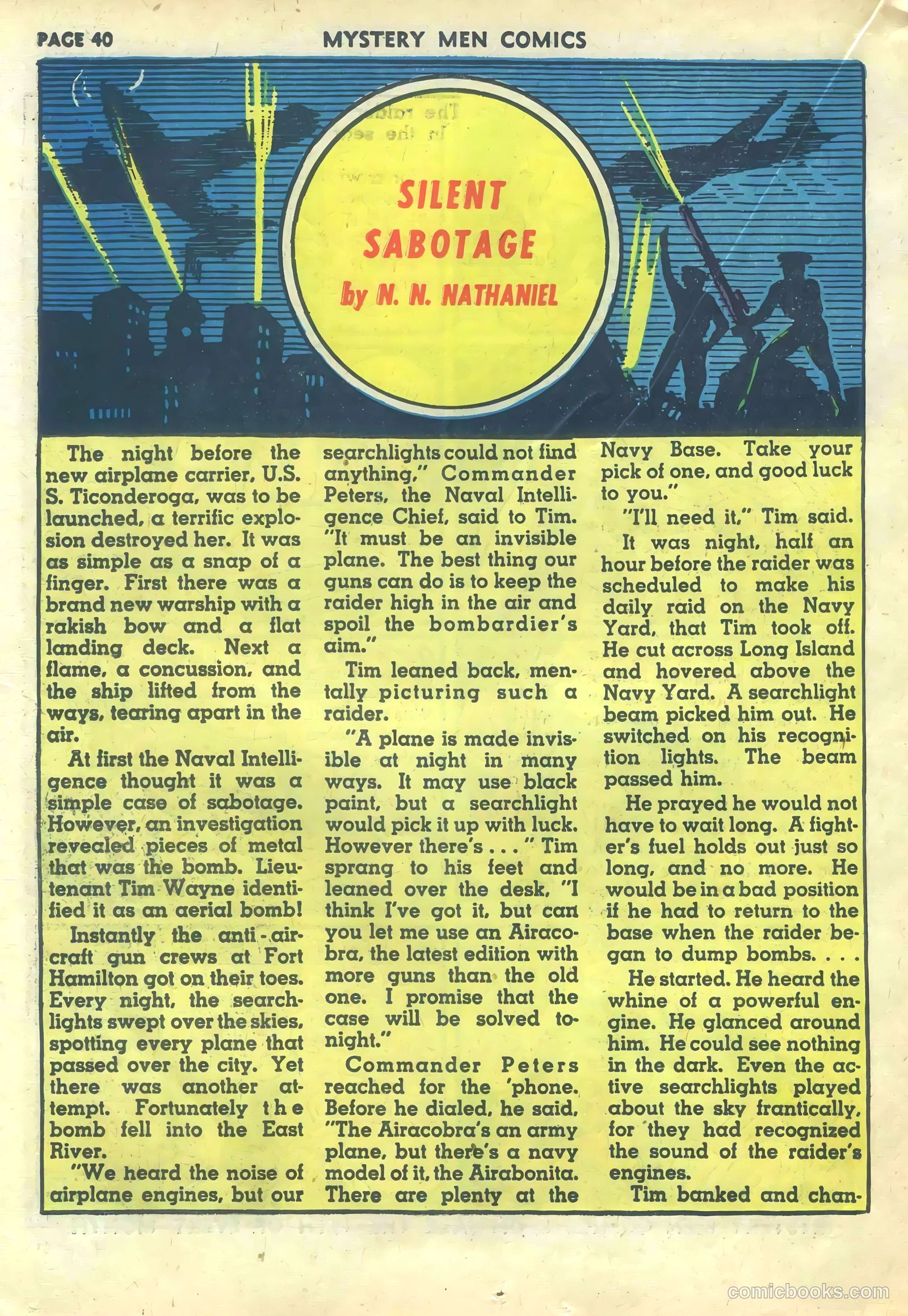 Mystery Men Comics #21 (1941) — page 42 of 68