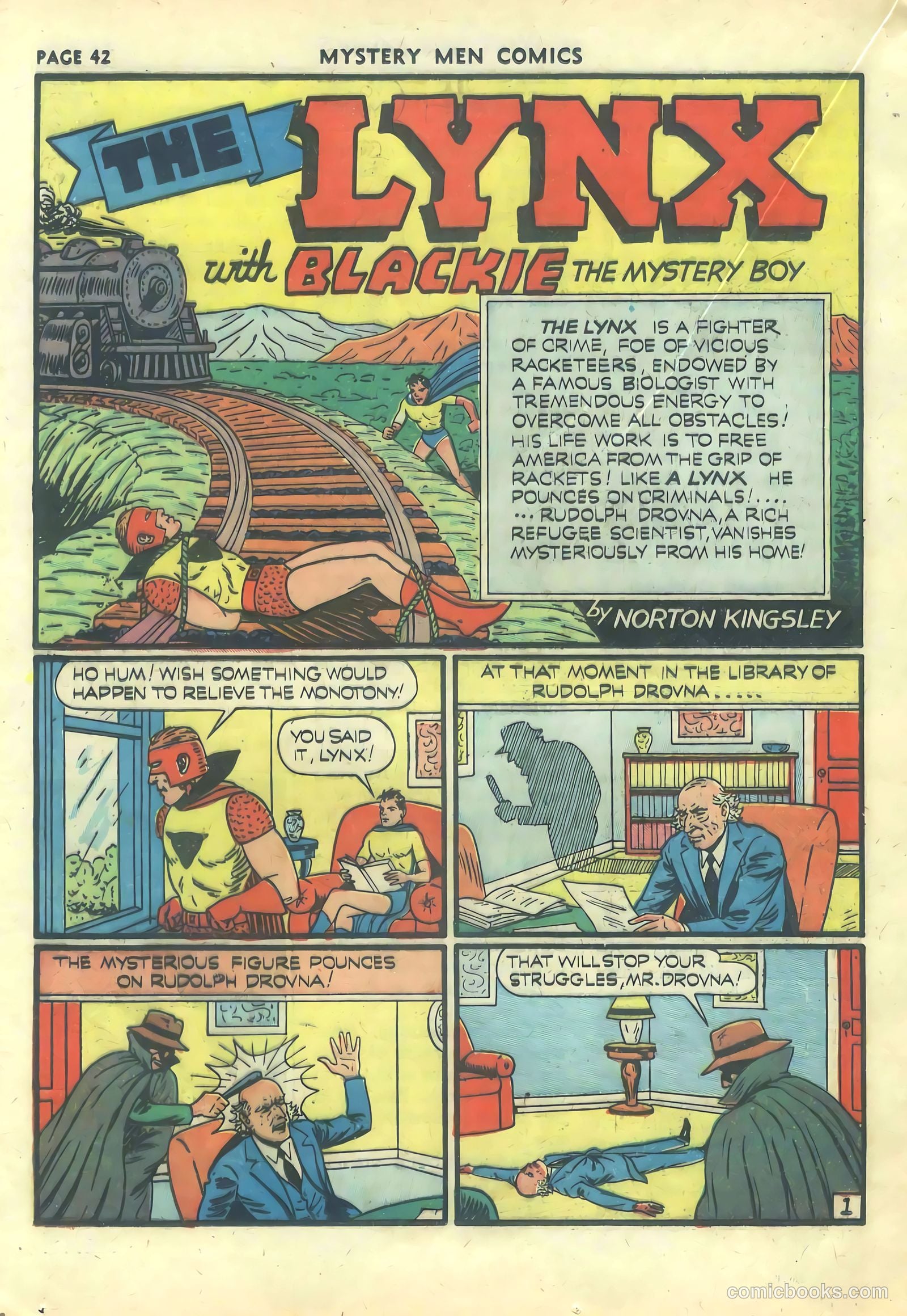 Mystery Men Comics #21 (1941) — page 44 of 68