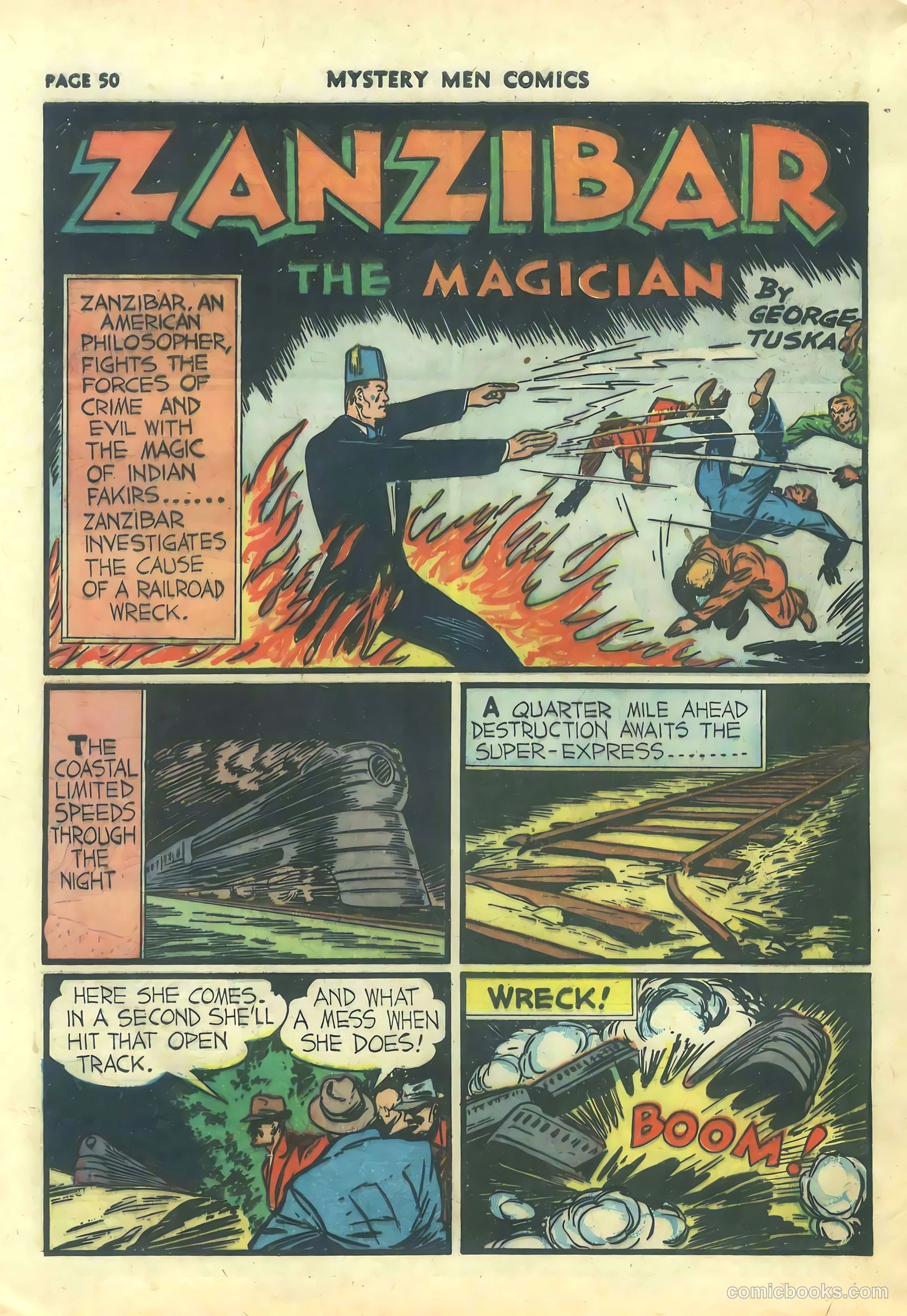 Mystery Men Comics #21 (1941) — page 52 of 68