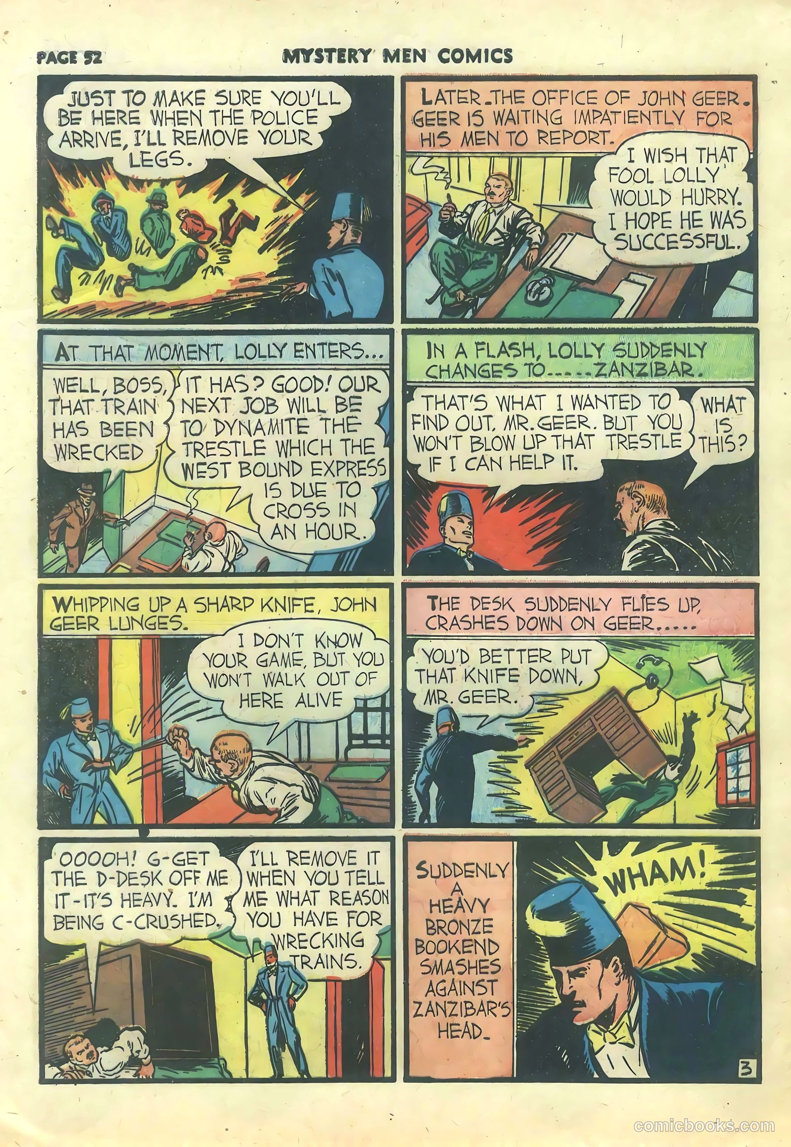 Mystery Men Comics #21 (1941) — page 54 of 68