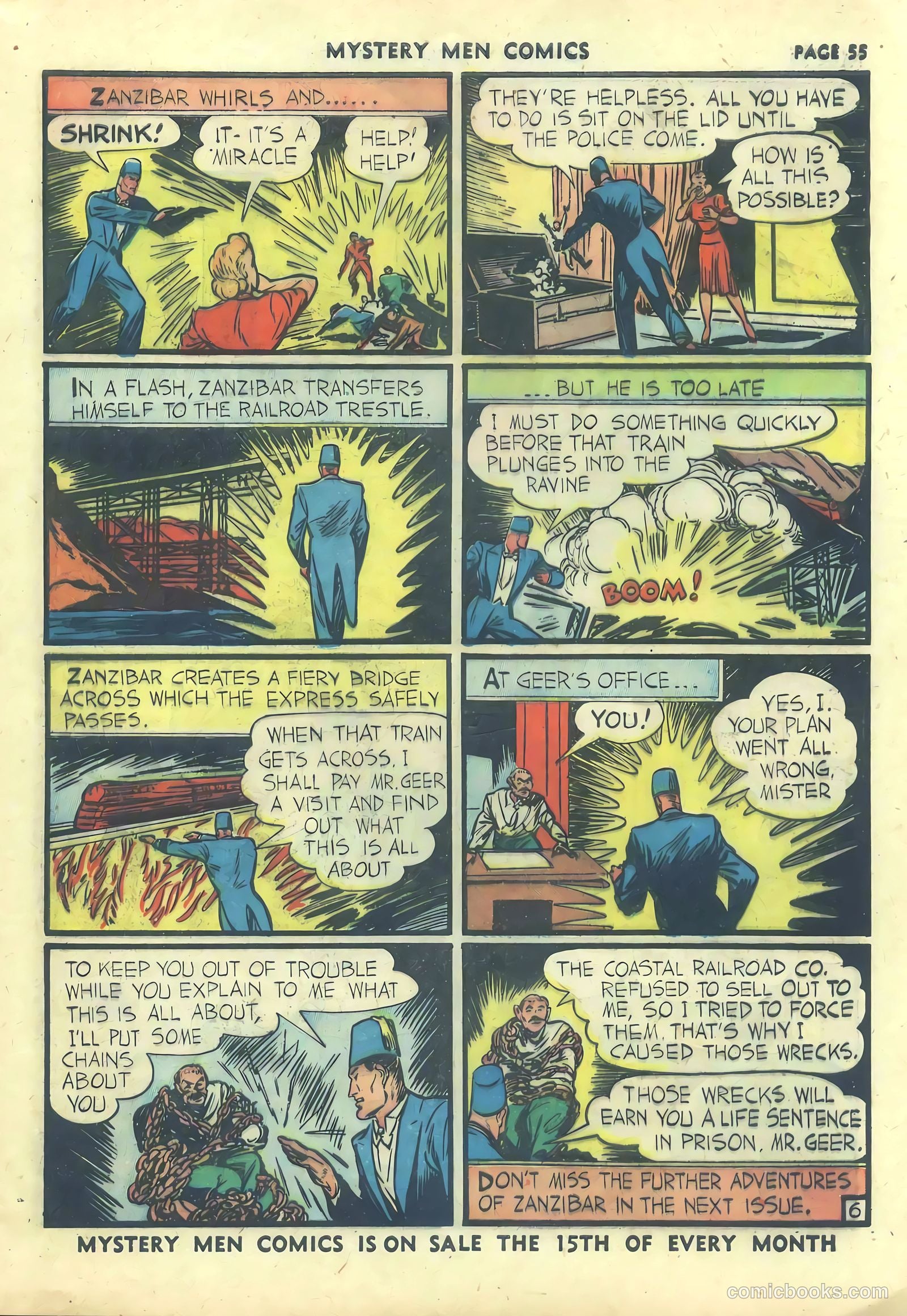 Mystery Men Comics #21 (1941) — page 57 of 68