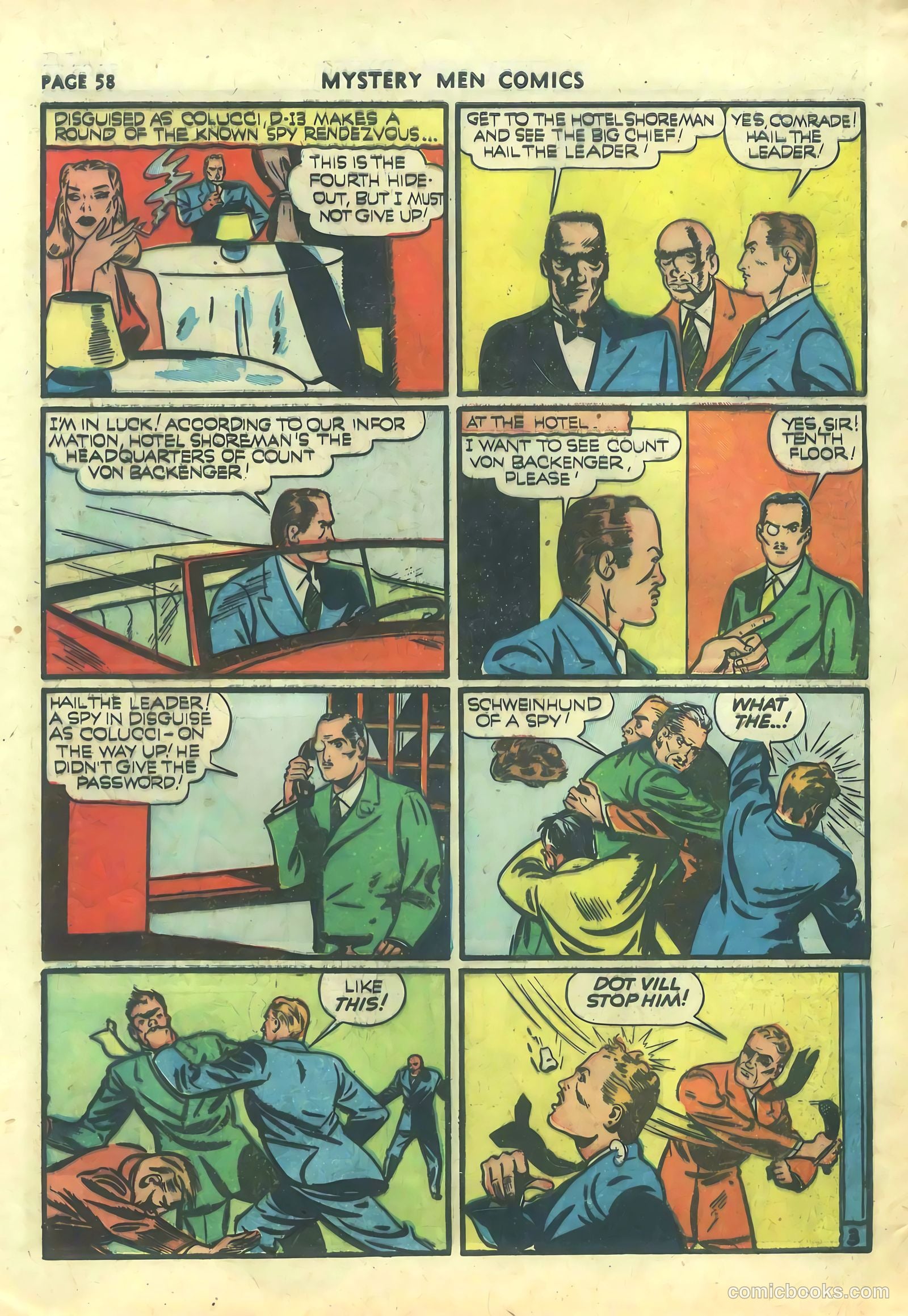 Mystery Men Comics #21 (1941) — page 60 of 68