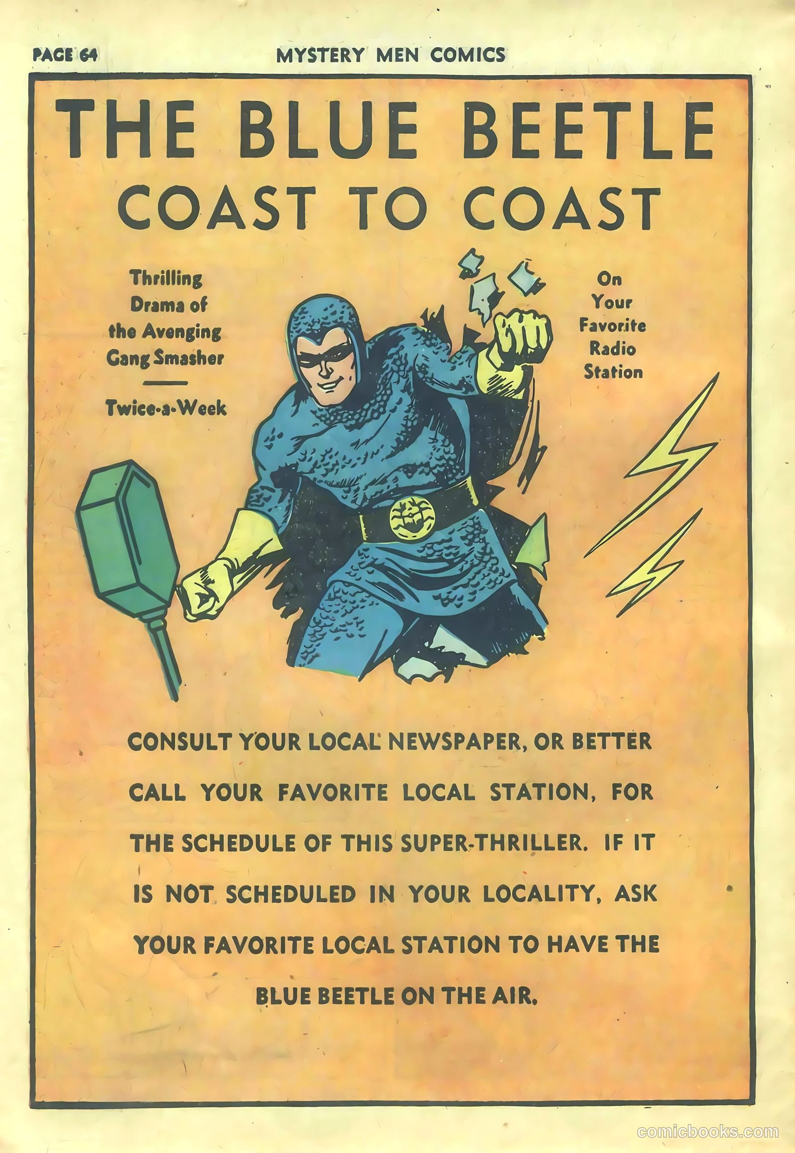 Mystery Men Comics #21 (1941) — page 66 of 68