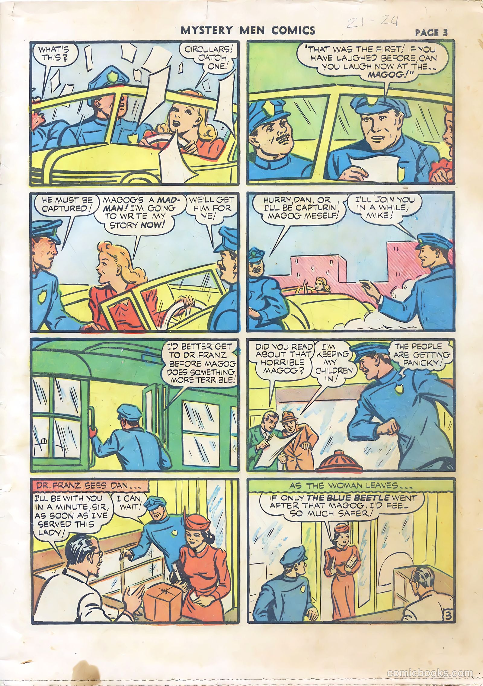 Mystery Men Comics #22 (1941) — page 5 of 67
