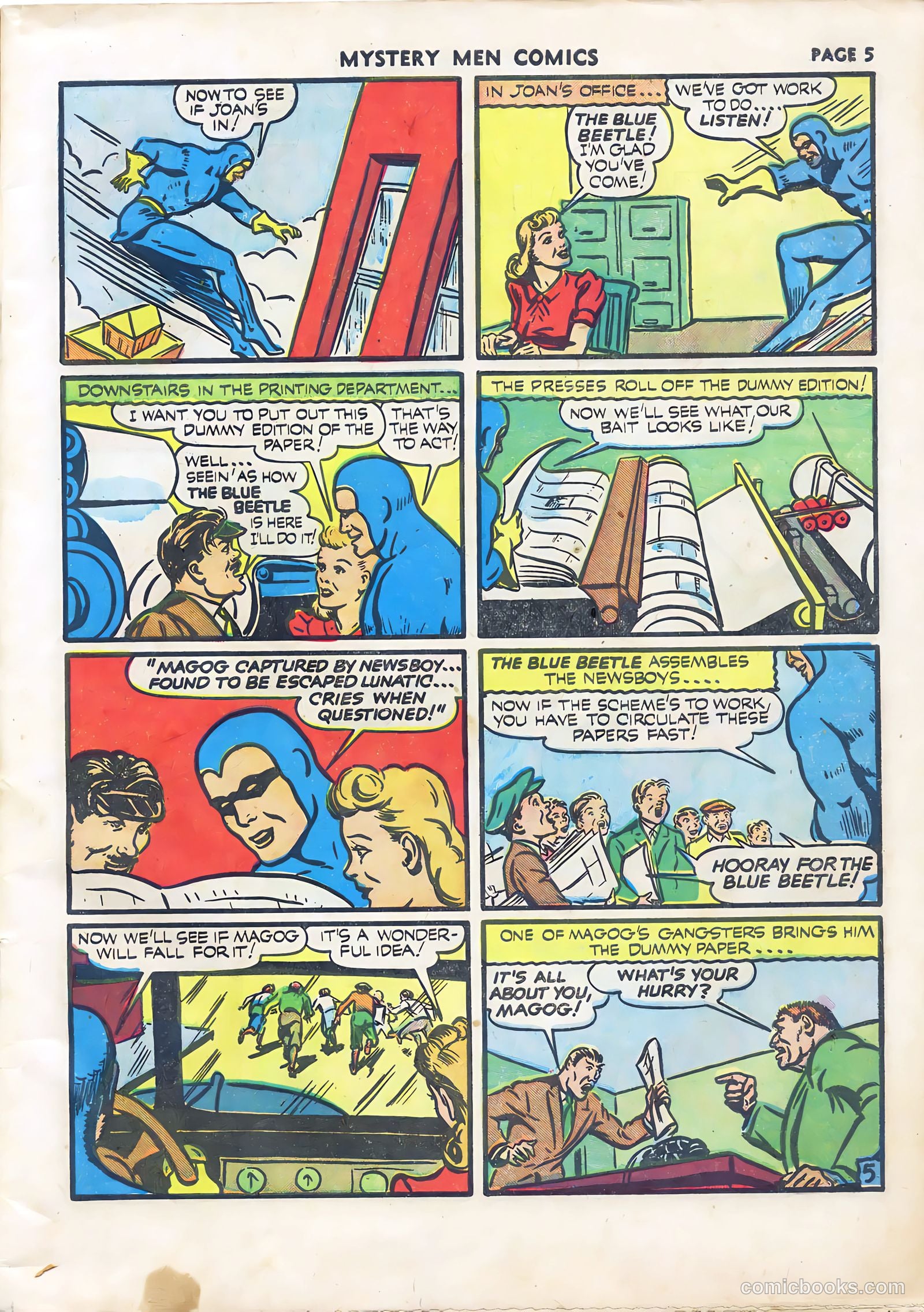 Mystery Men Comics #22 (1941) — page 7 of 67