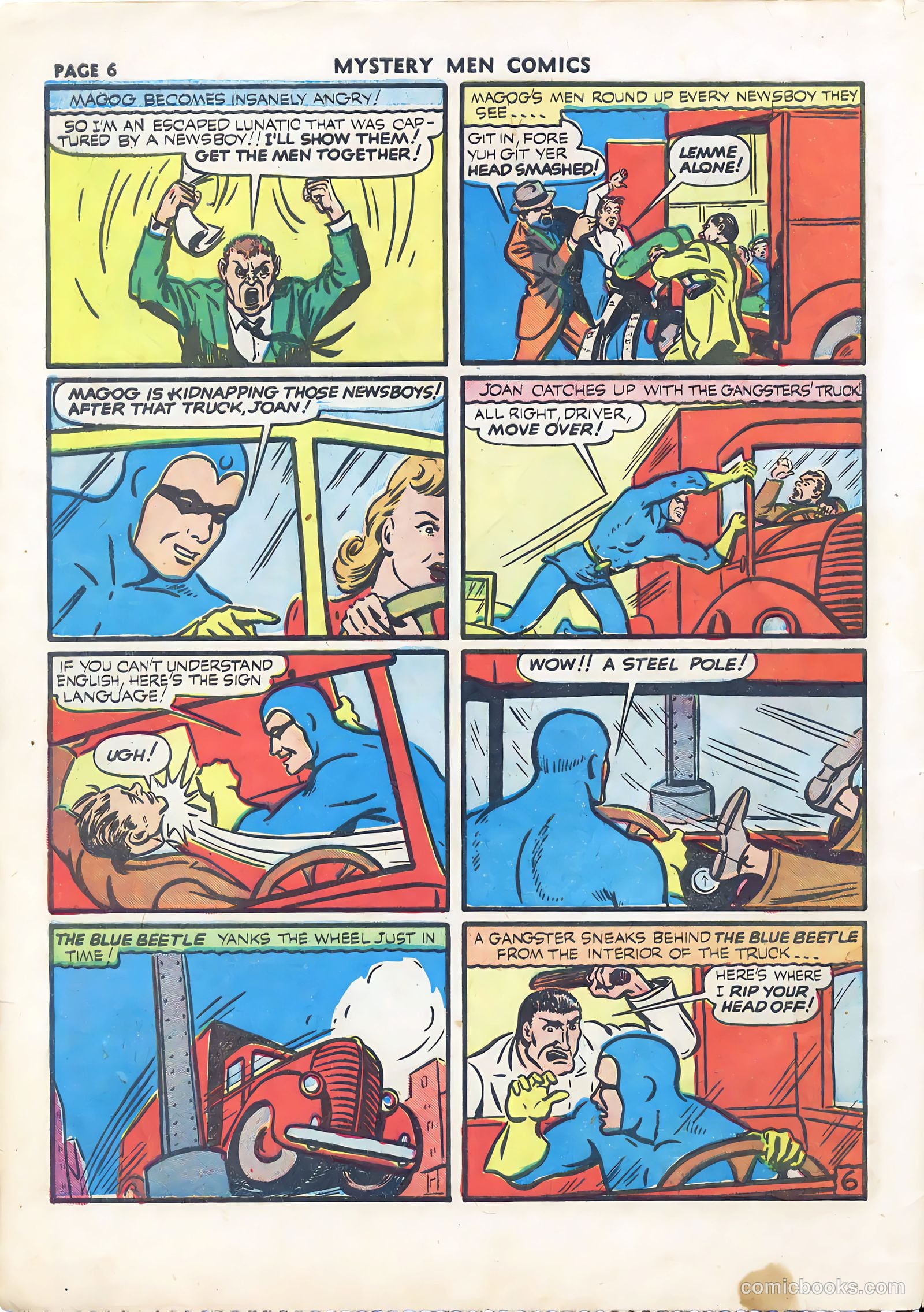 Mystery Men Comics #22 (1941) — page 8 of 67