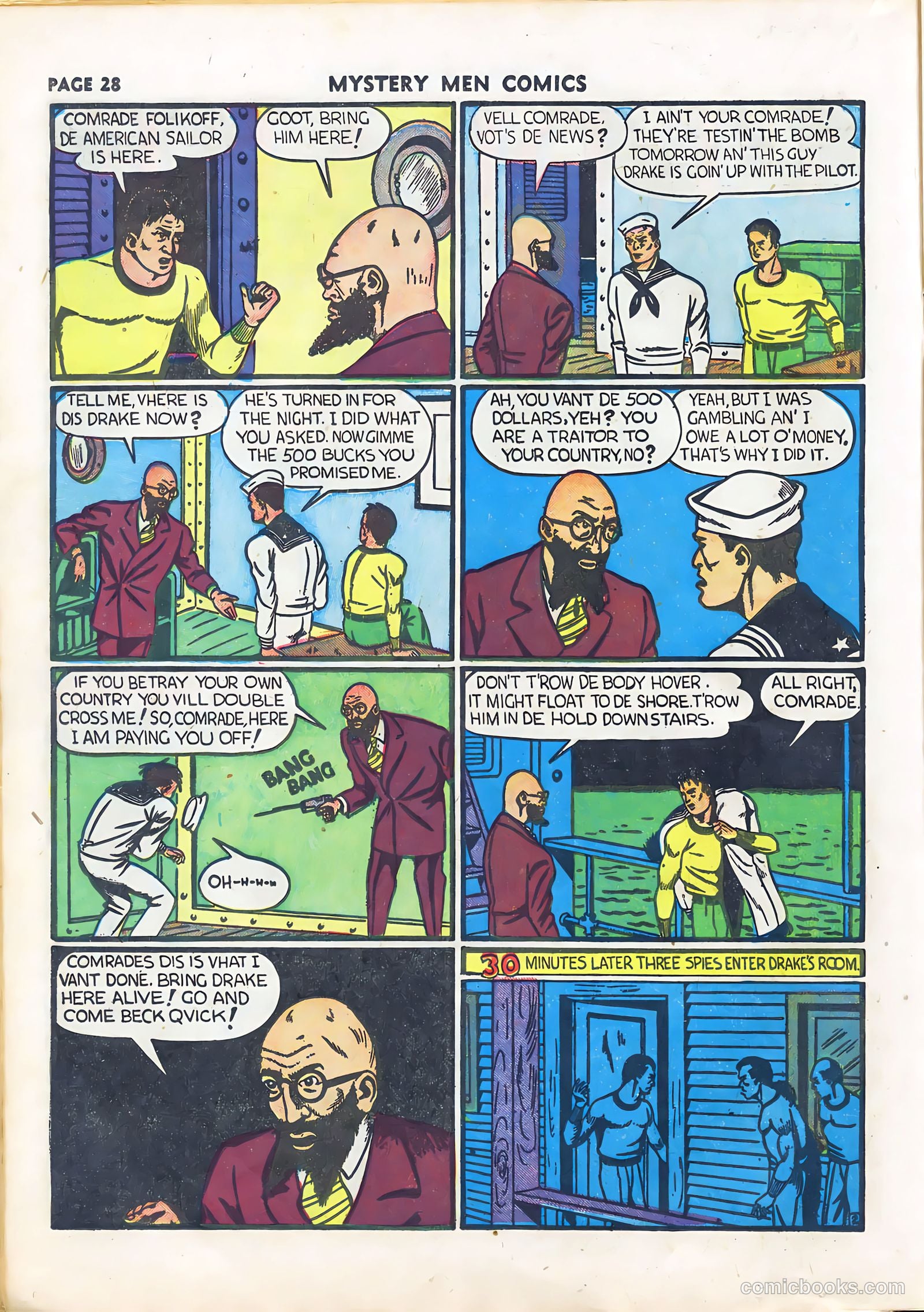Mystery Men Comics #22 (1941) — page 30 of 67