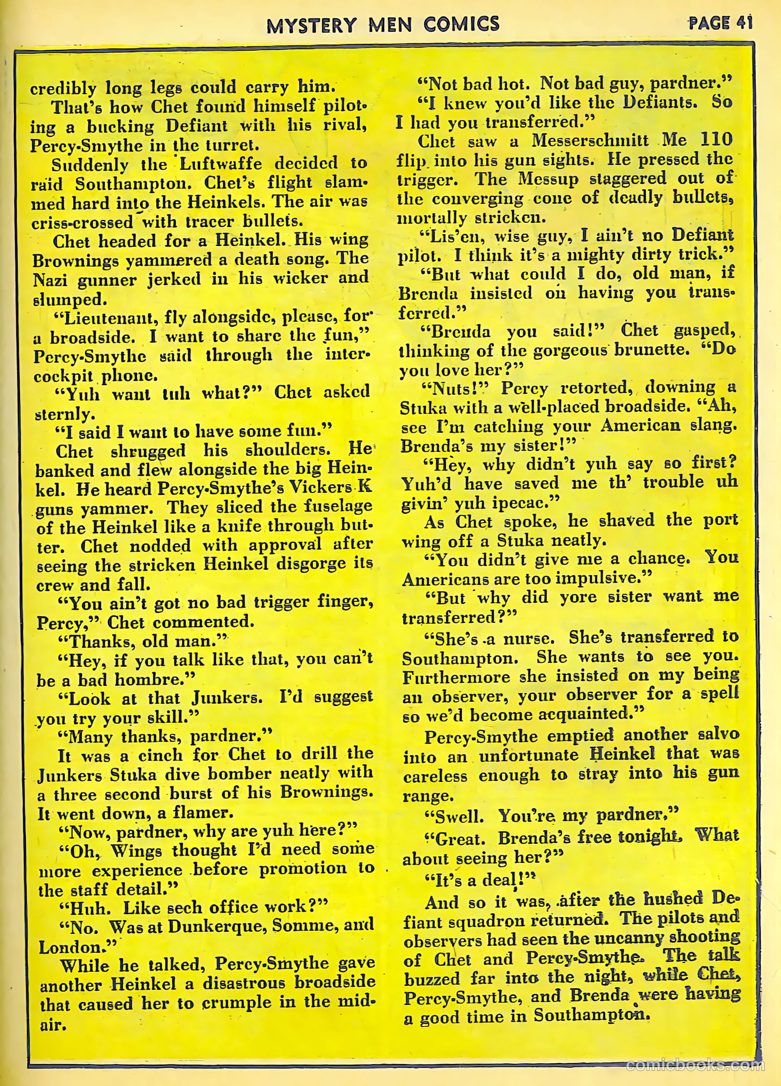 Mystery Men Comics #23 (1941) — page 42 of 67