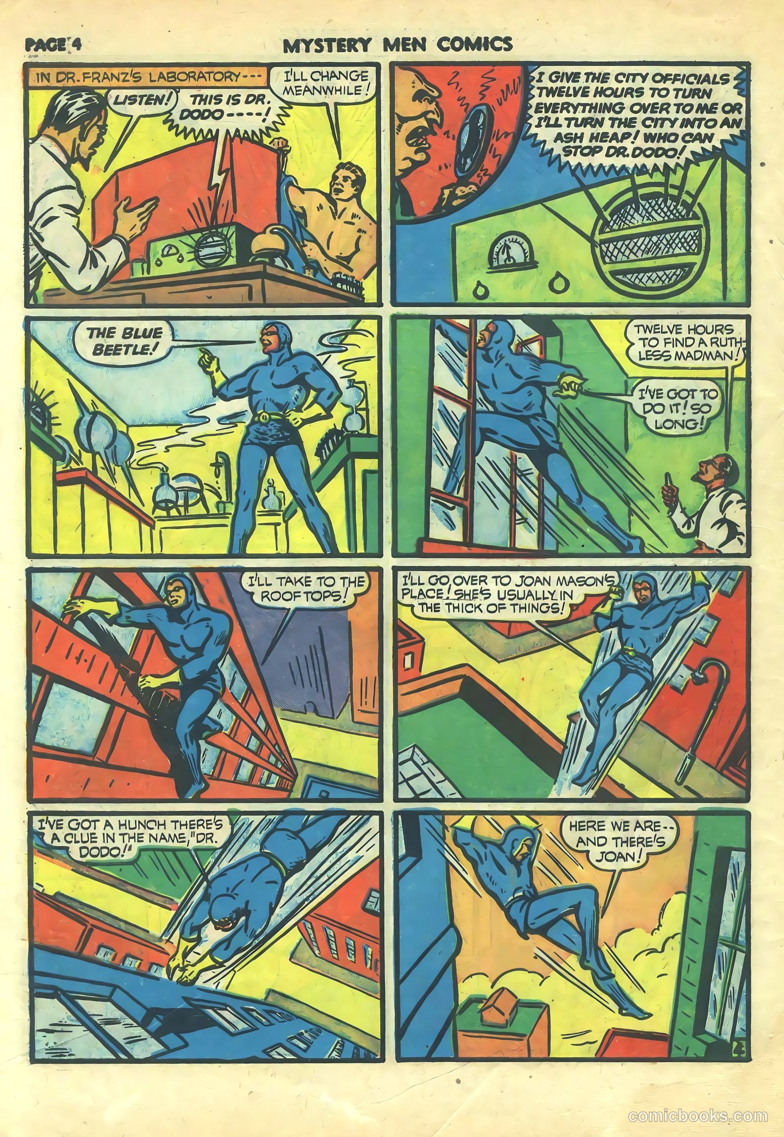 Mystery Men Comics #24 (1941) — page 6 of 68