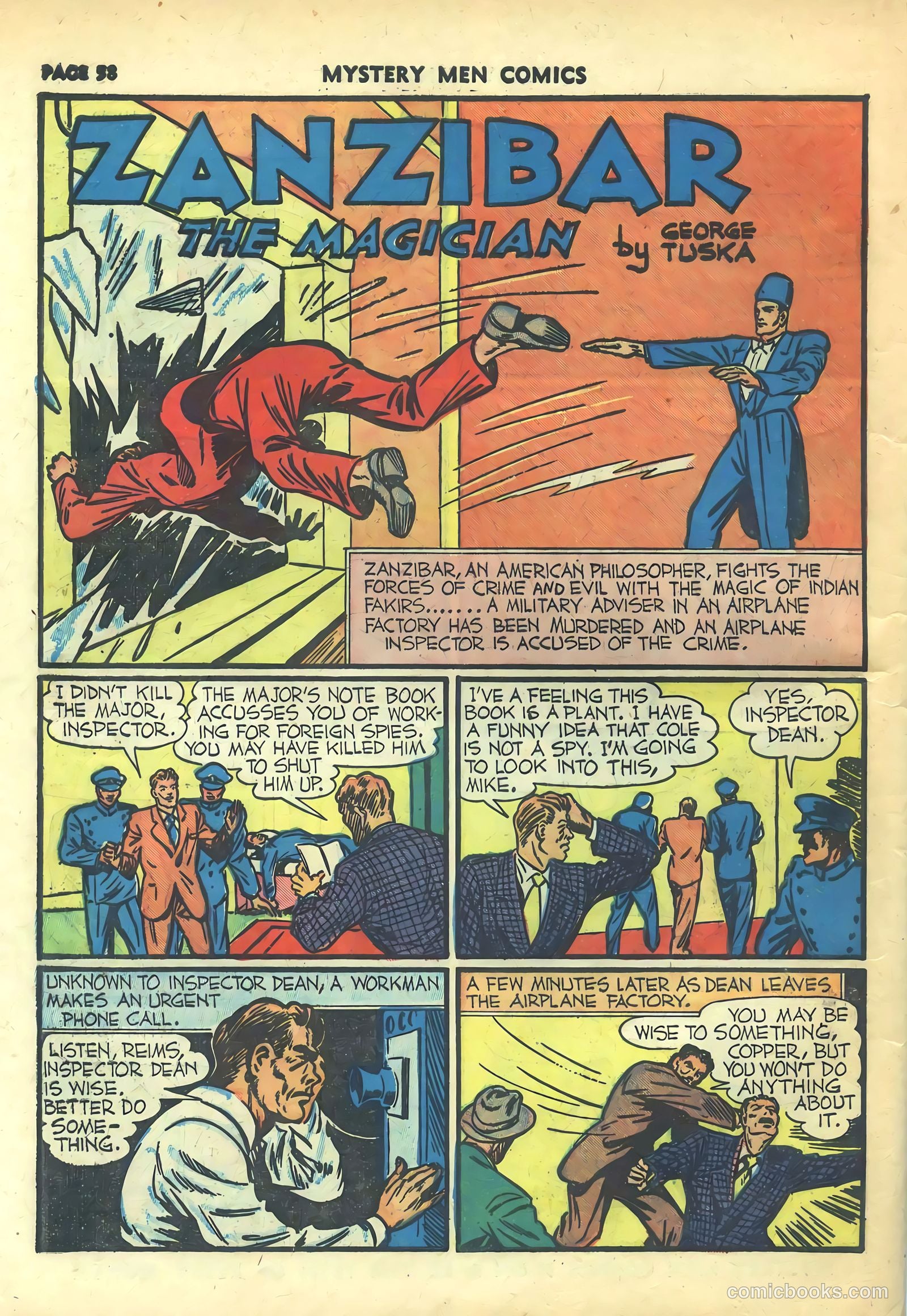 Mystery Men Comics #24 (1941) — page 60 of 68