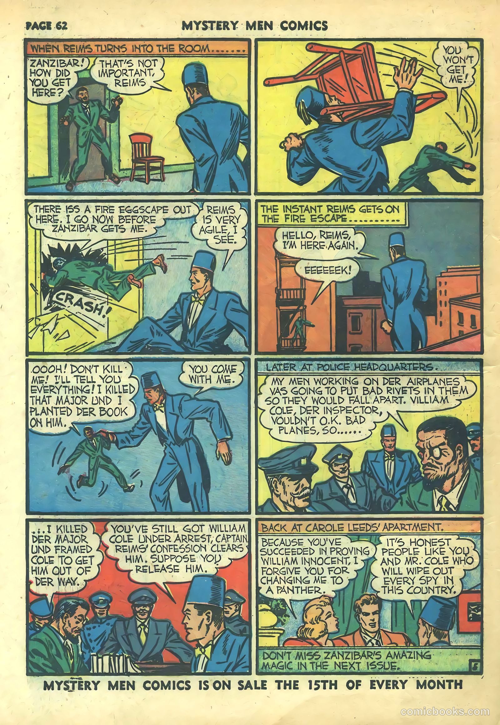 Mystery Men Comics #24 (1941) — page 64 of 68