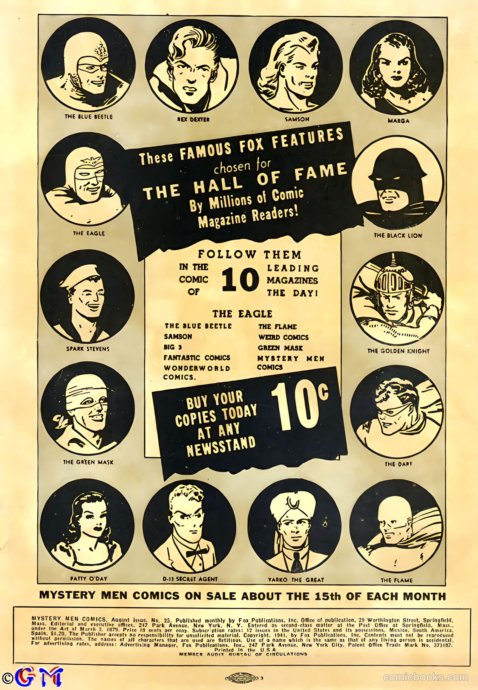 Mystery Men Comics #25 (1941) — page 2 of 67