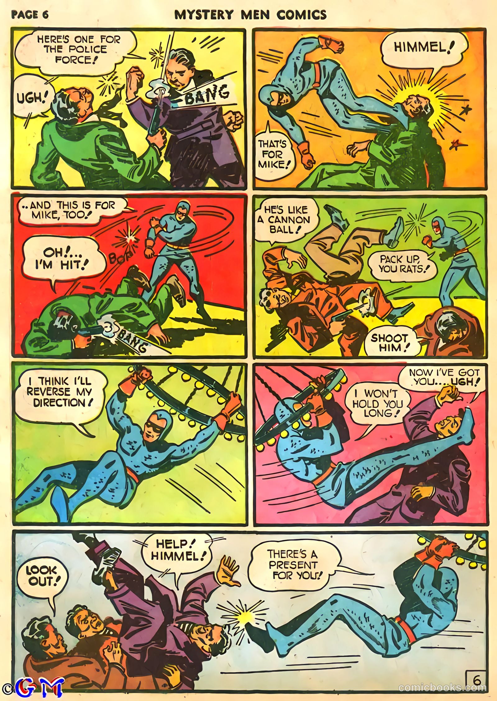Mystery Men Comics #25 (1941) — page 8 of 67