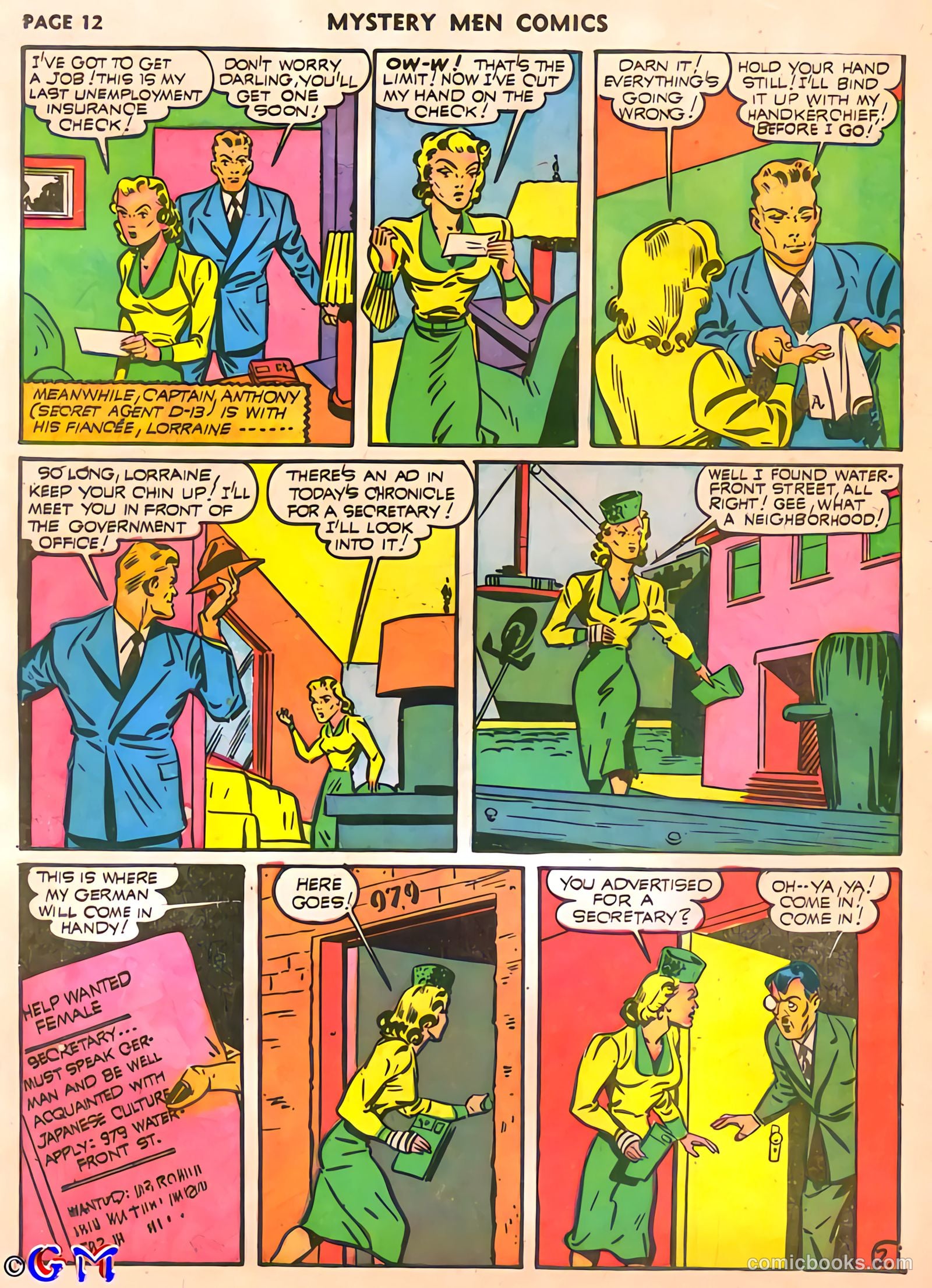 Mystery Men Comics #25 (1941) — page 14 of 67
