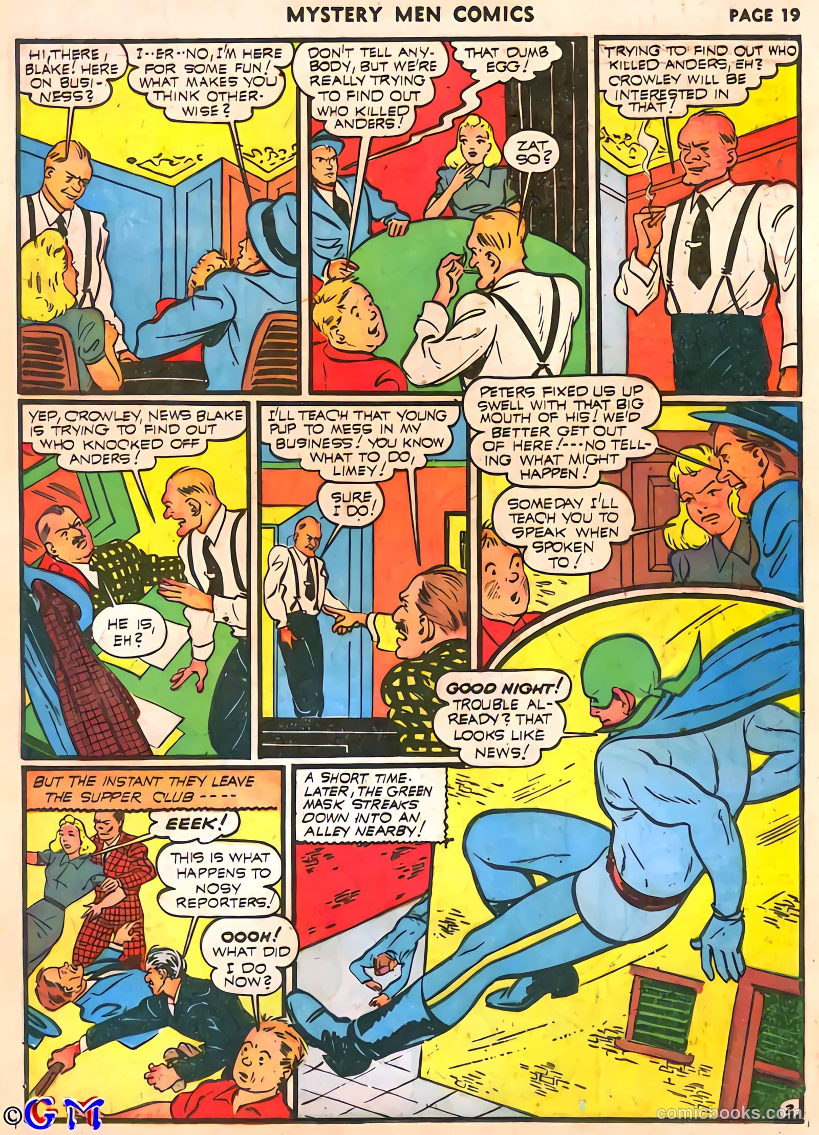 Mystery Men Comics #25 (1941) — page 21 of 67