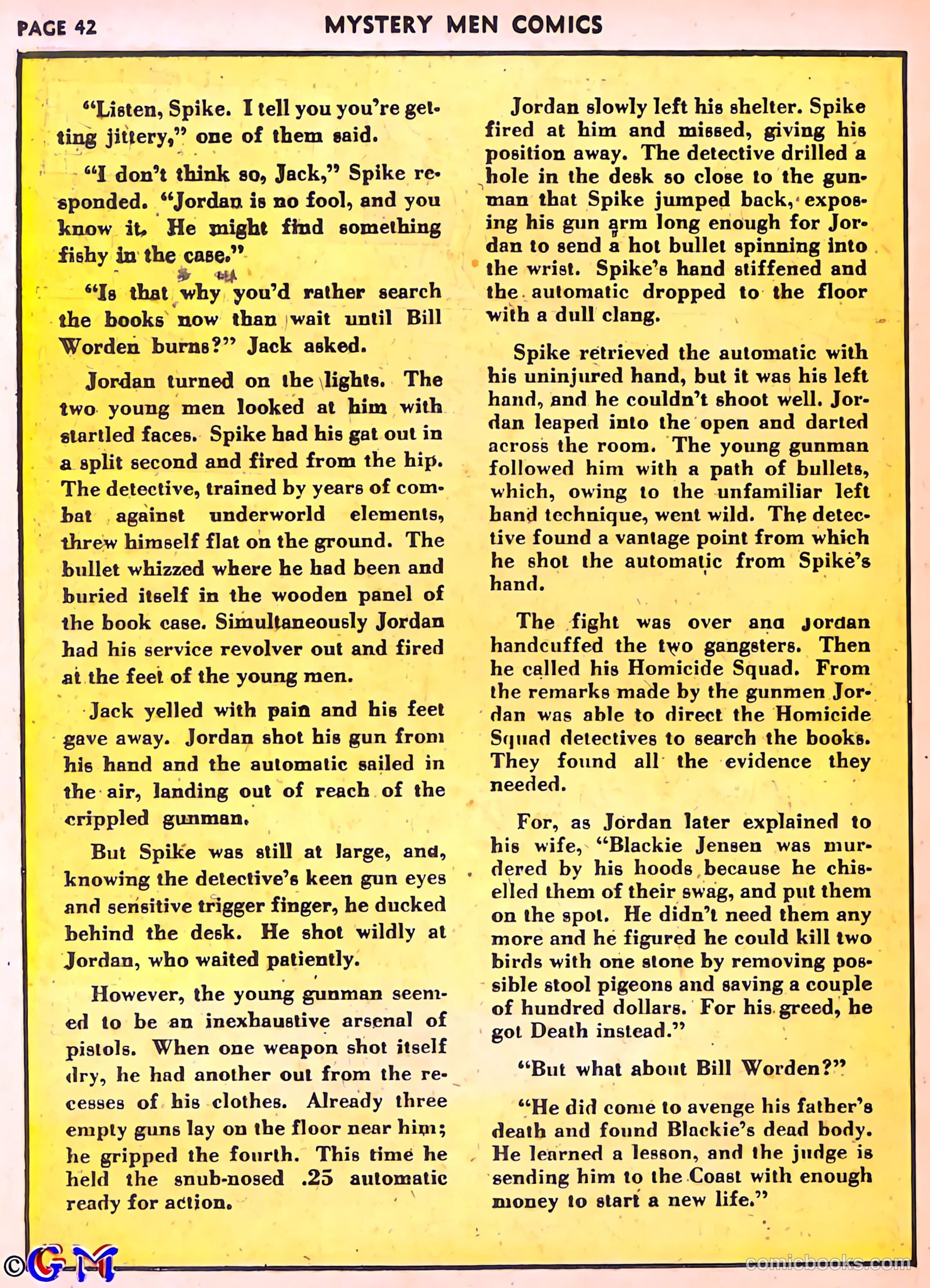 Mystery Men Comics #25 (1941) — page 43 of 67