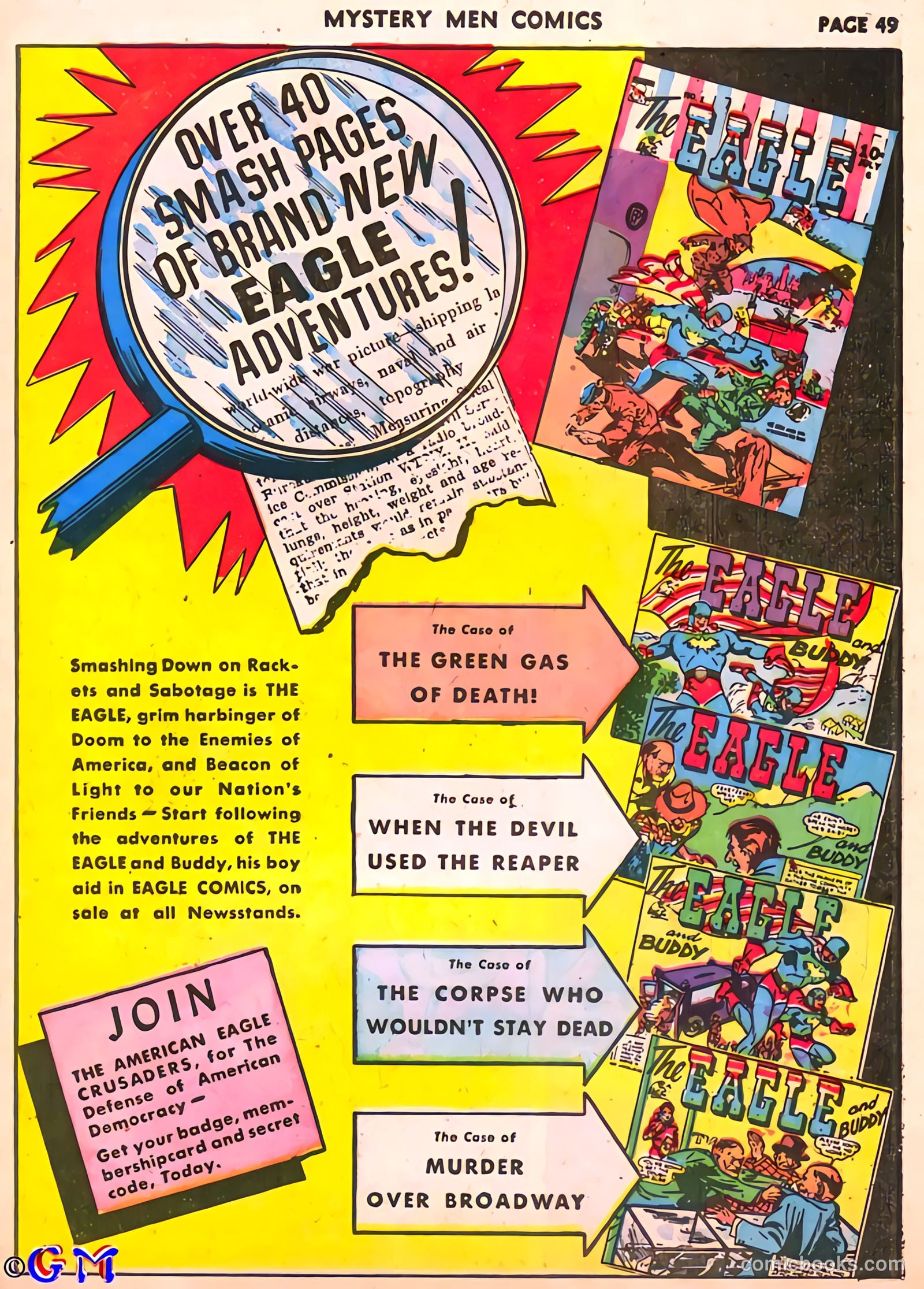 Mystery Men Comics #25 (1941) — page 50 of 67