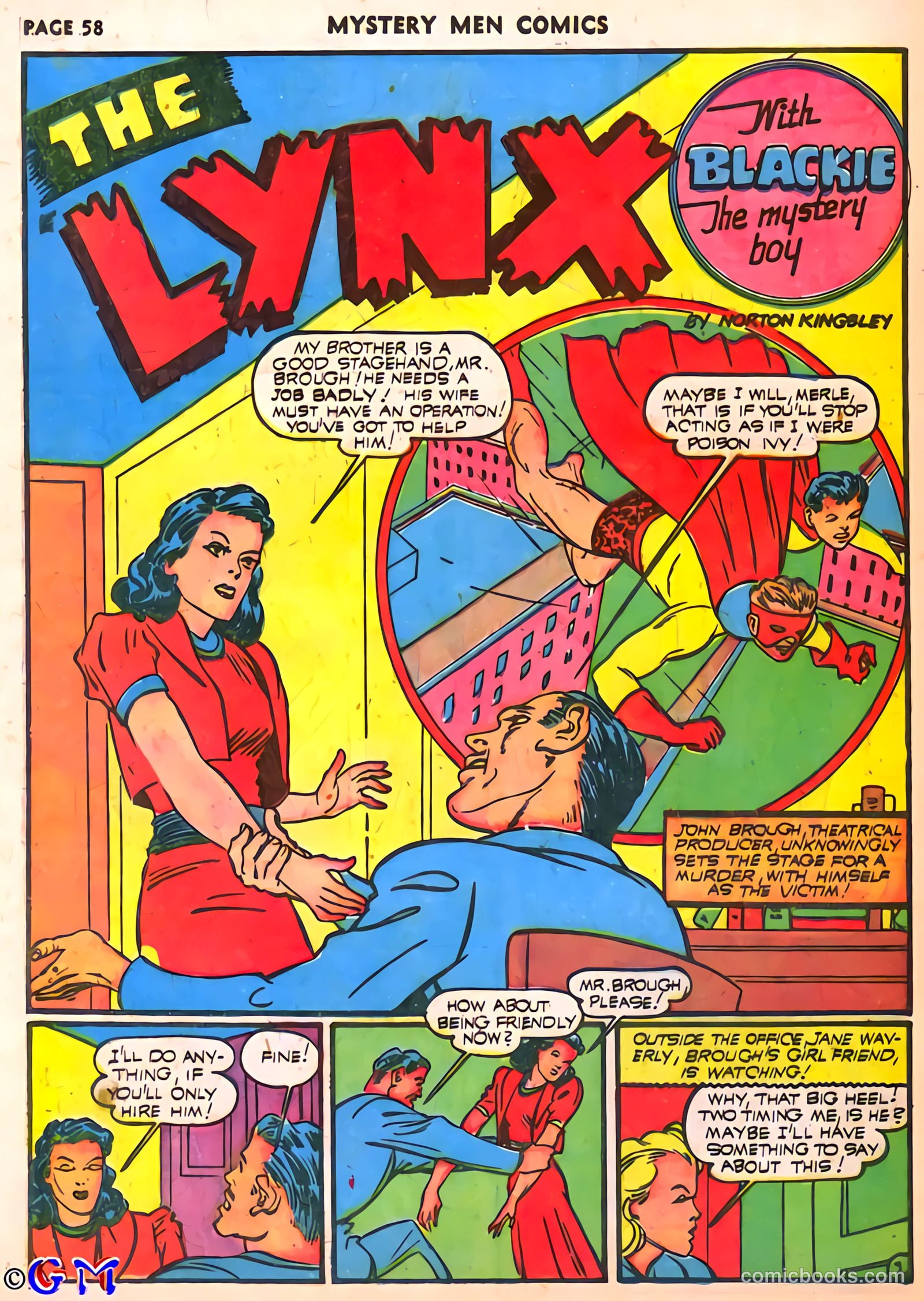 Mystery Men Comics #25 (1941) — page 59 of 67