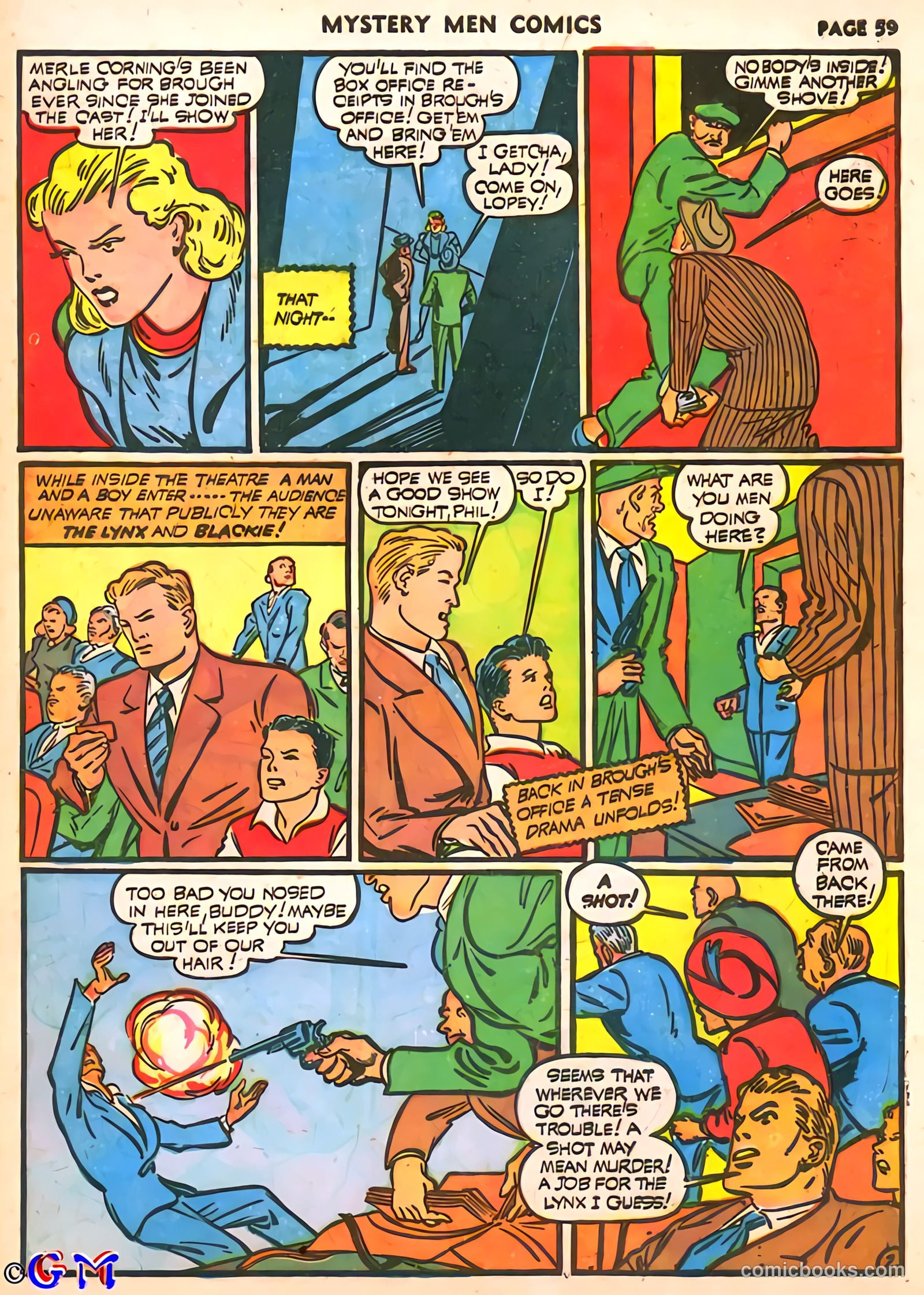 Mystery Men Comics #25 (1941) — page 60 of 67