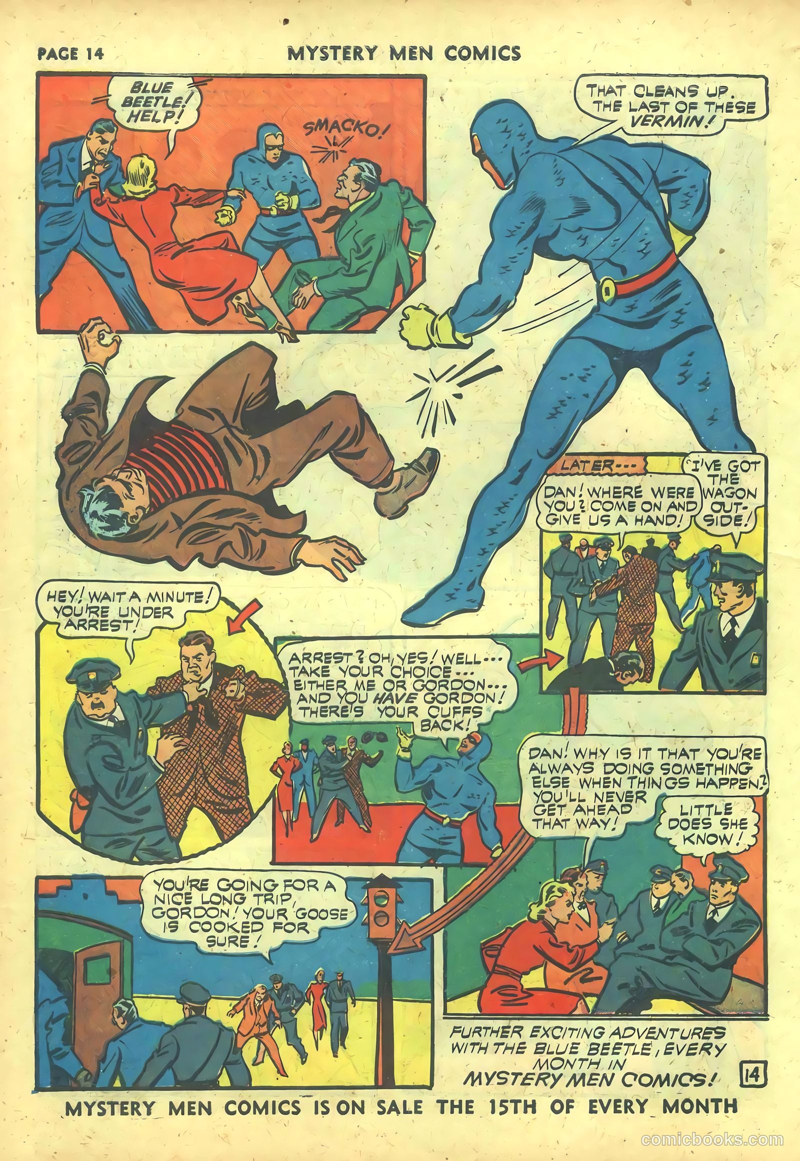 Mystery Men Comics #26 (1941) — page 16 of 68
