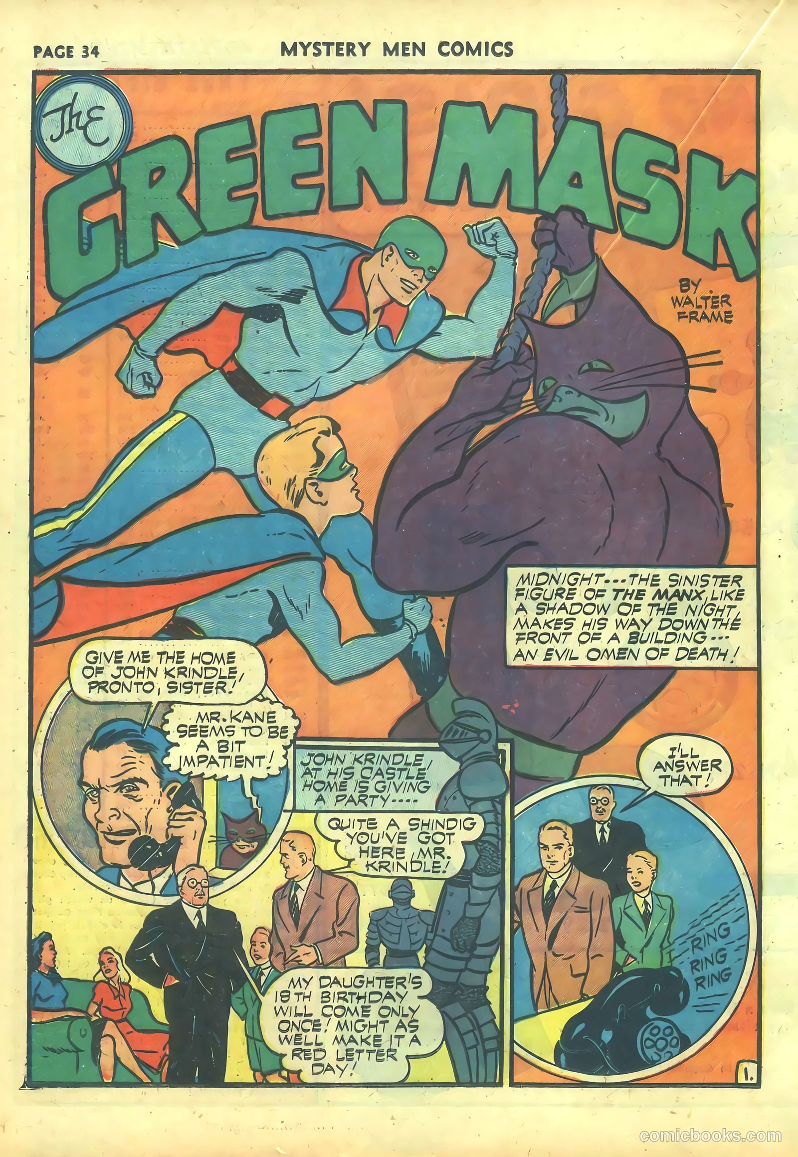Mystery Men Comics #26 (1941) — page 36 of 68