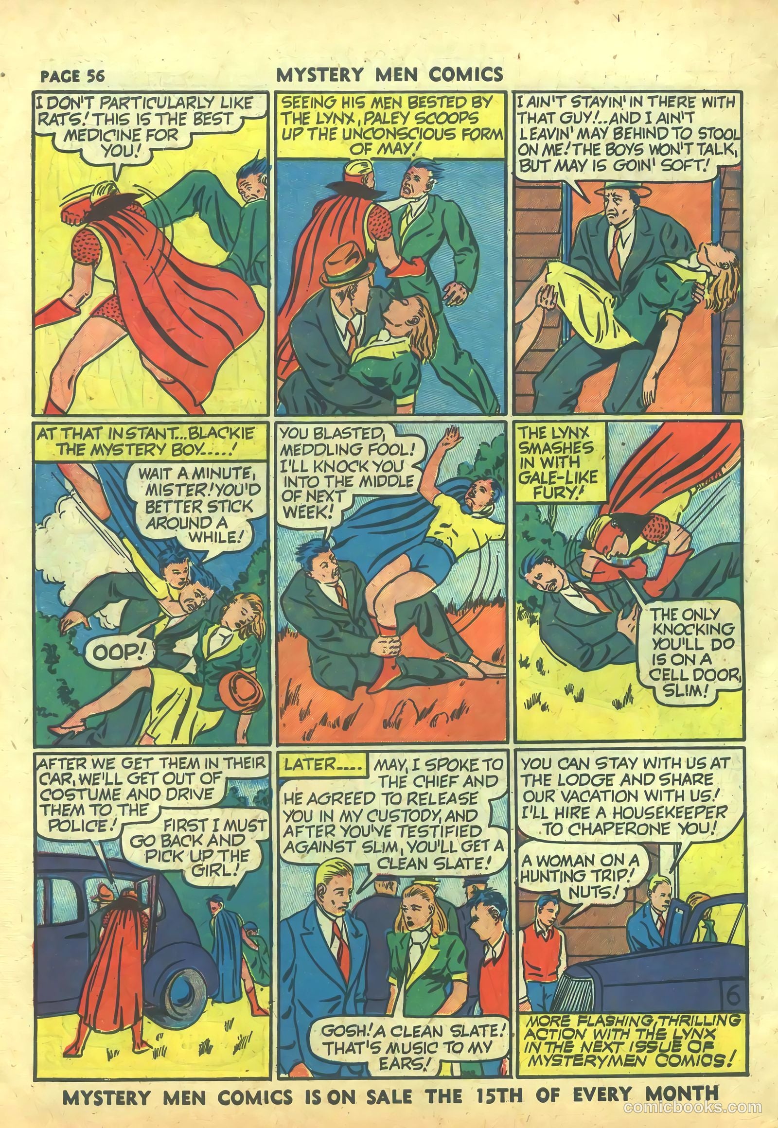 Mystery Men Comics #26 (1941) — page 58 of 68