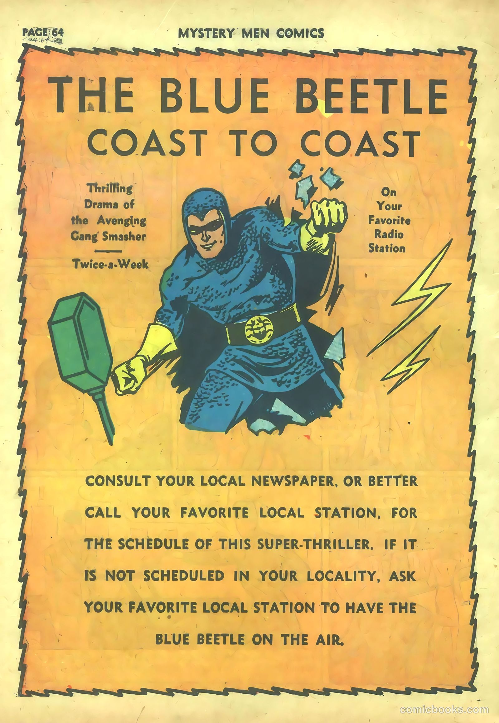 Mystery Men Comics #26 (1941) — page 66 of 68