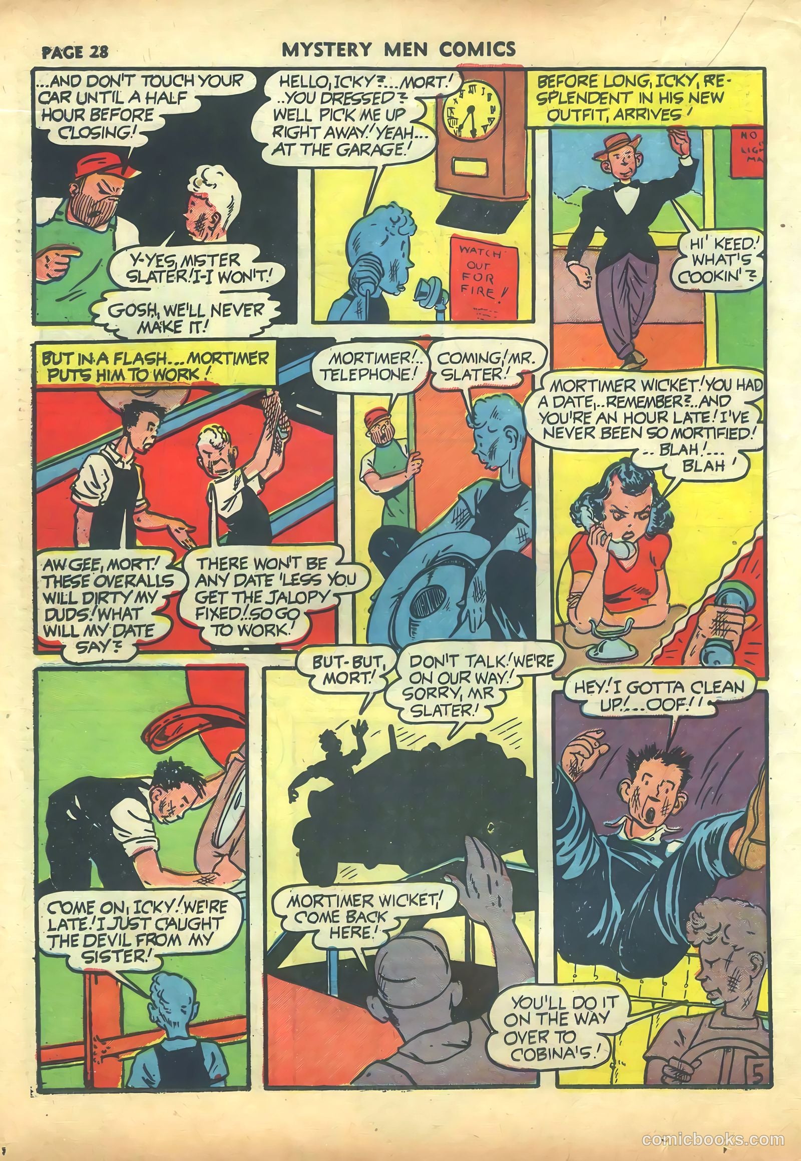 Mystery Men Comics #27 (1941) — page 30 of 68