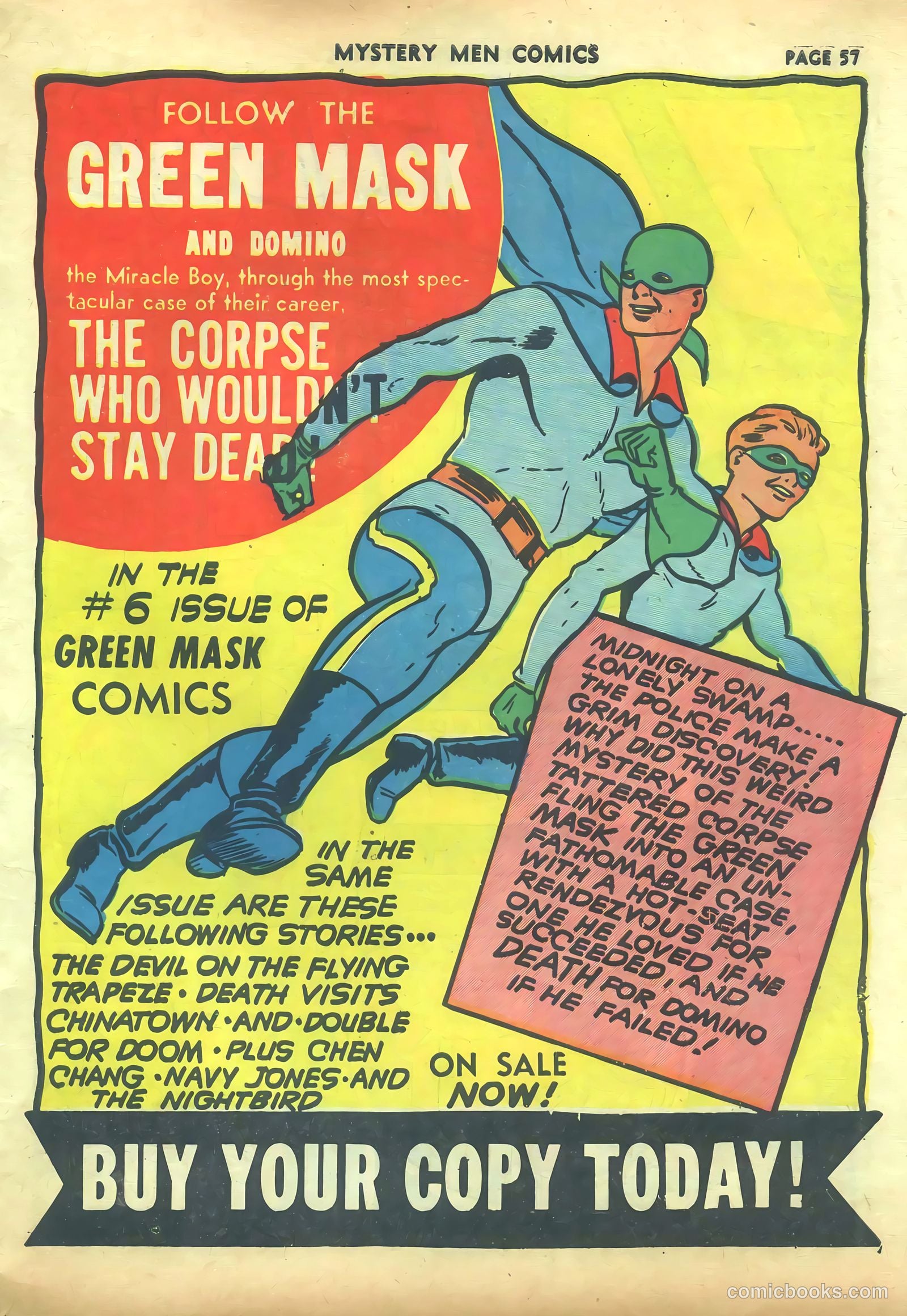 Mystery Men Comics #27 (1941) — page 59 of 68