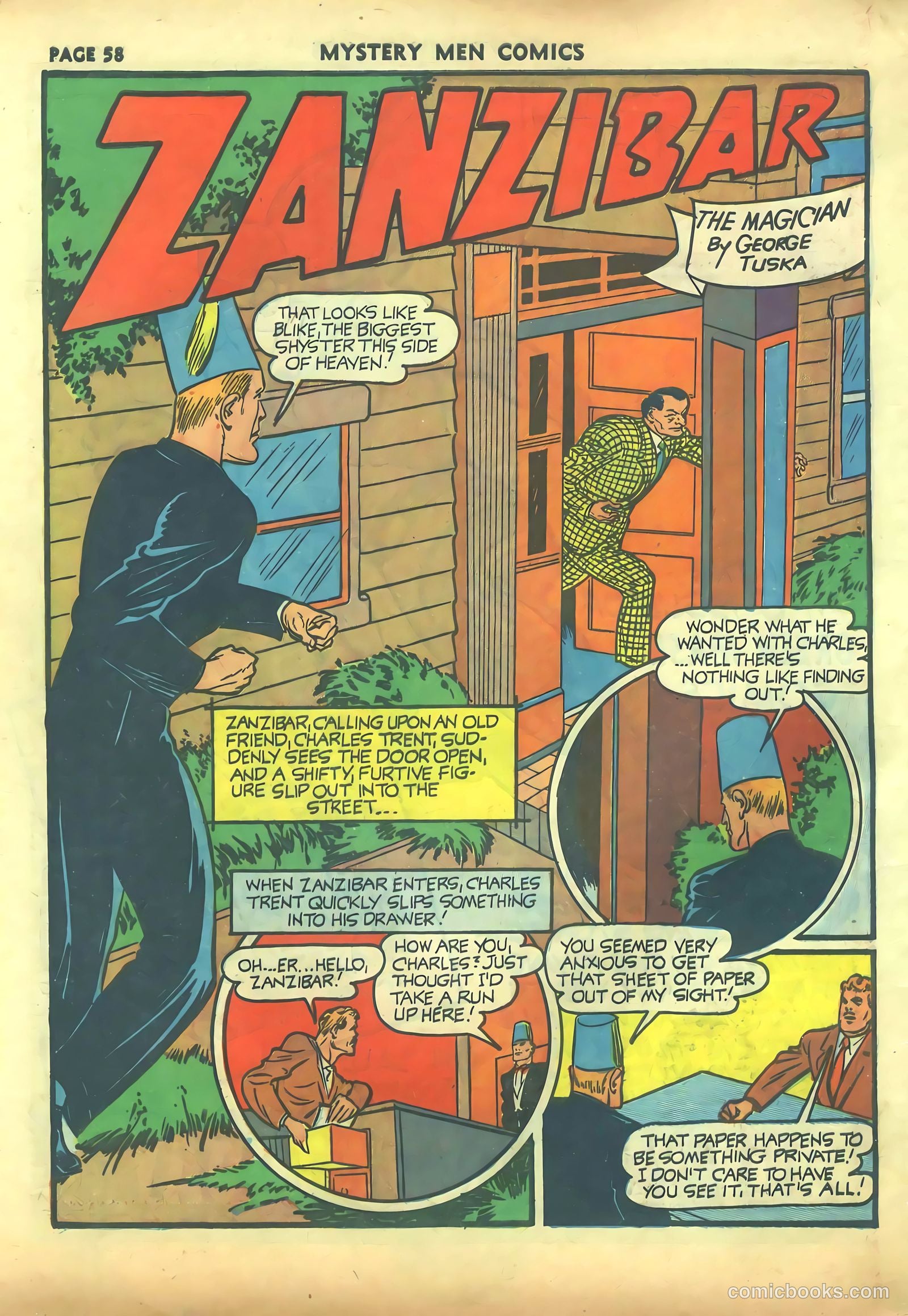 Mystery Men Comics #27 (1941) — page 60 of 68