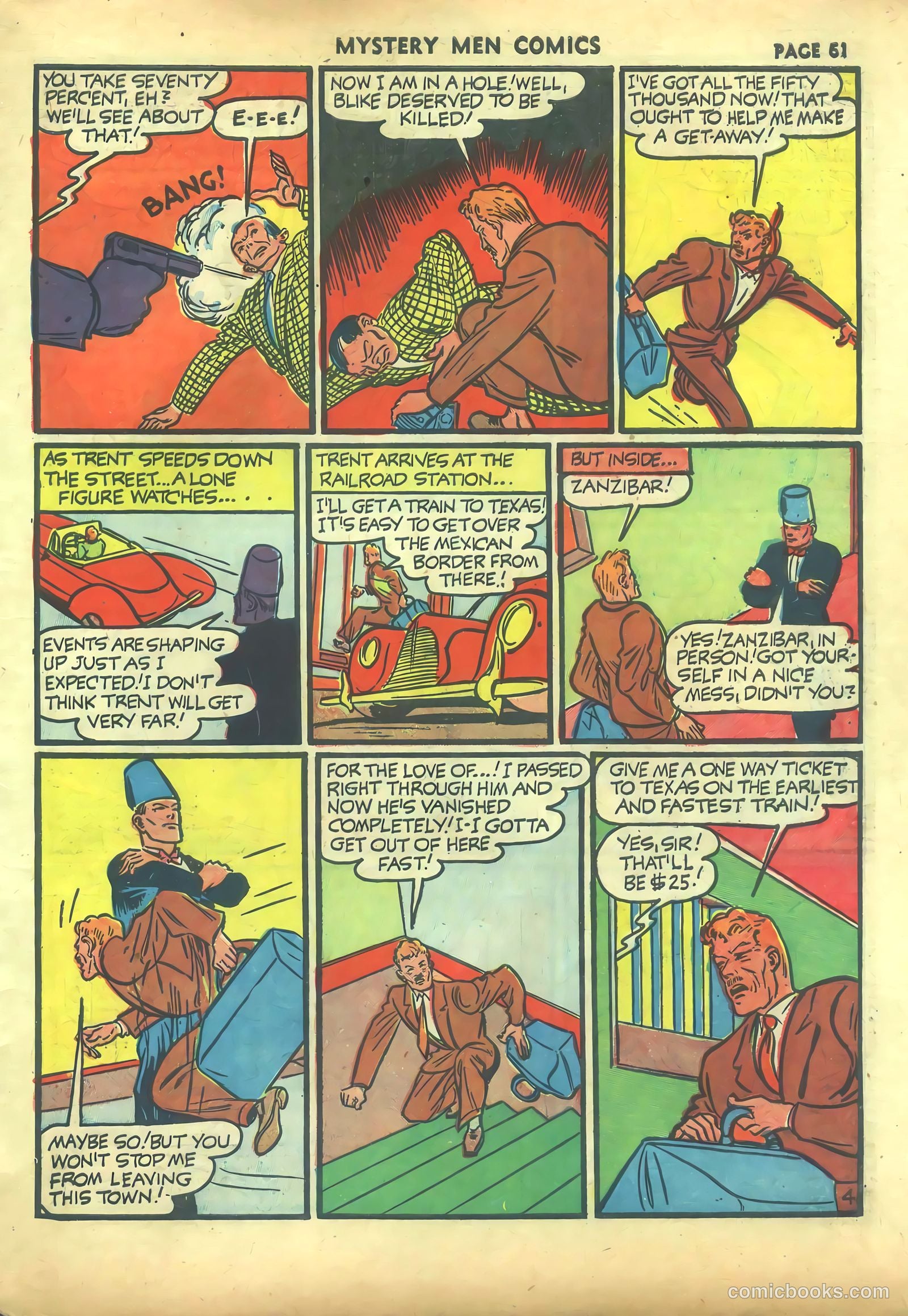 Mystery Men Comics #27 (1941) — page 63 of 68