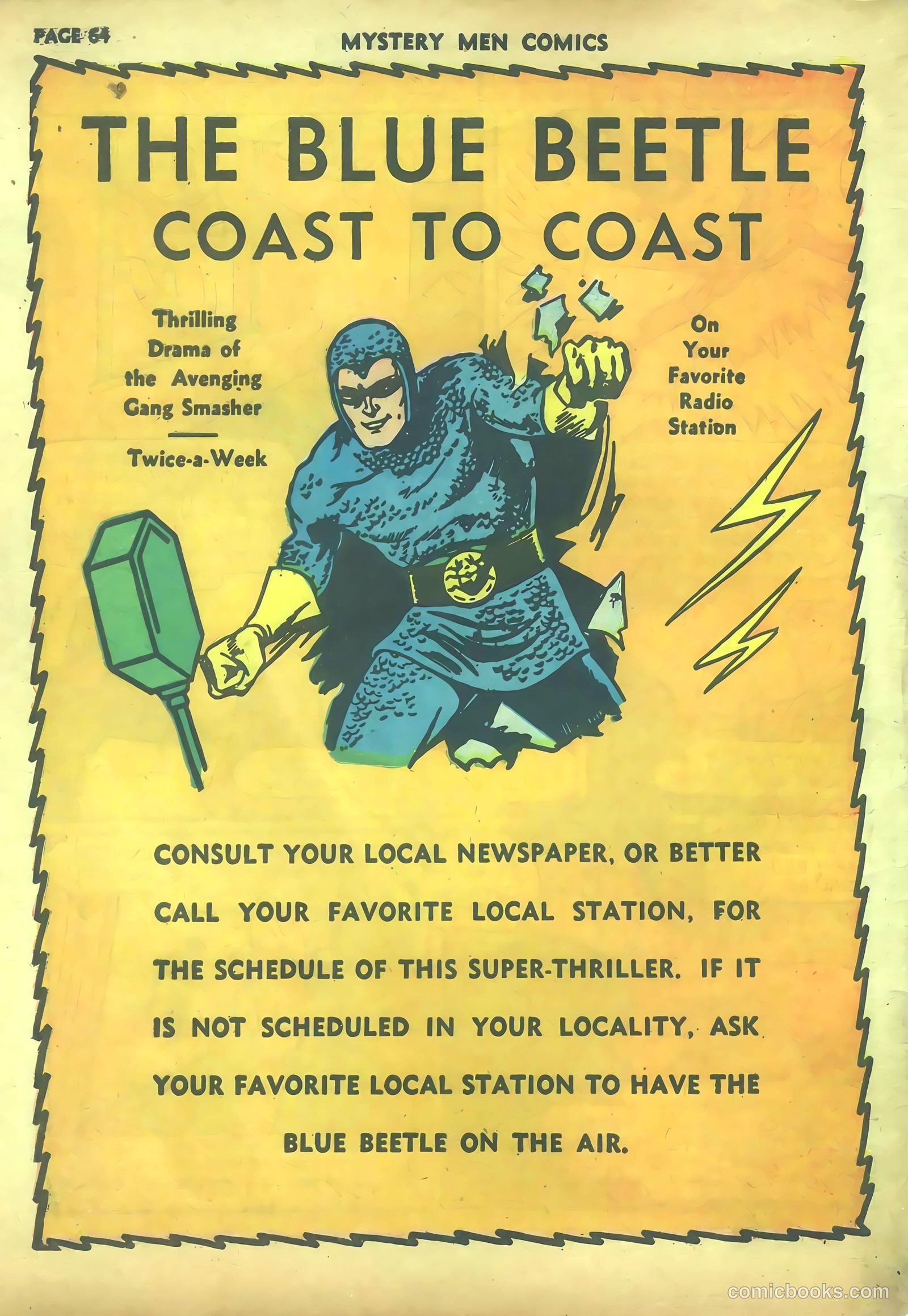 Mystery Men Comics #27 (1941) — page 66 of 68