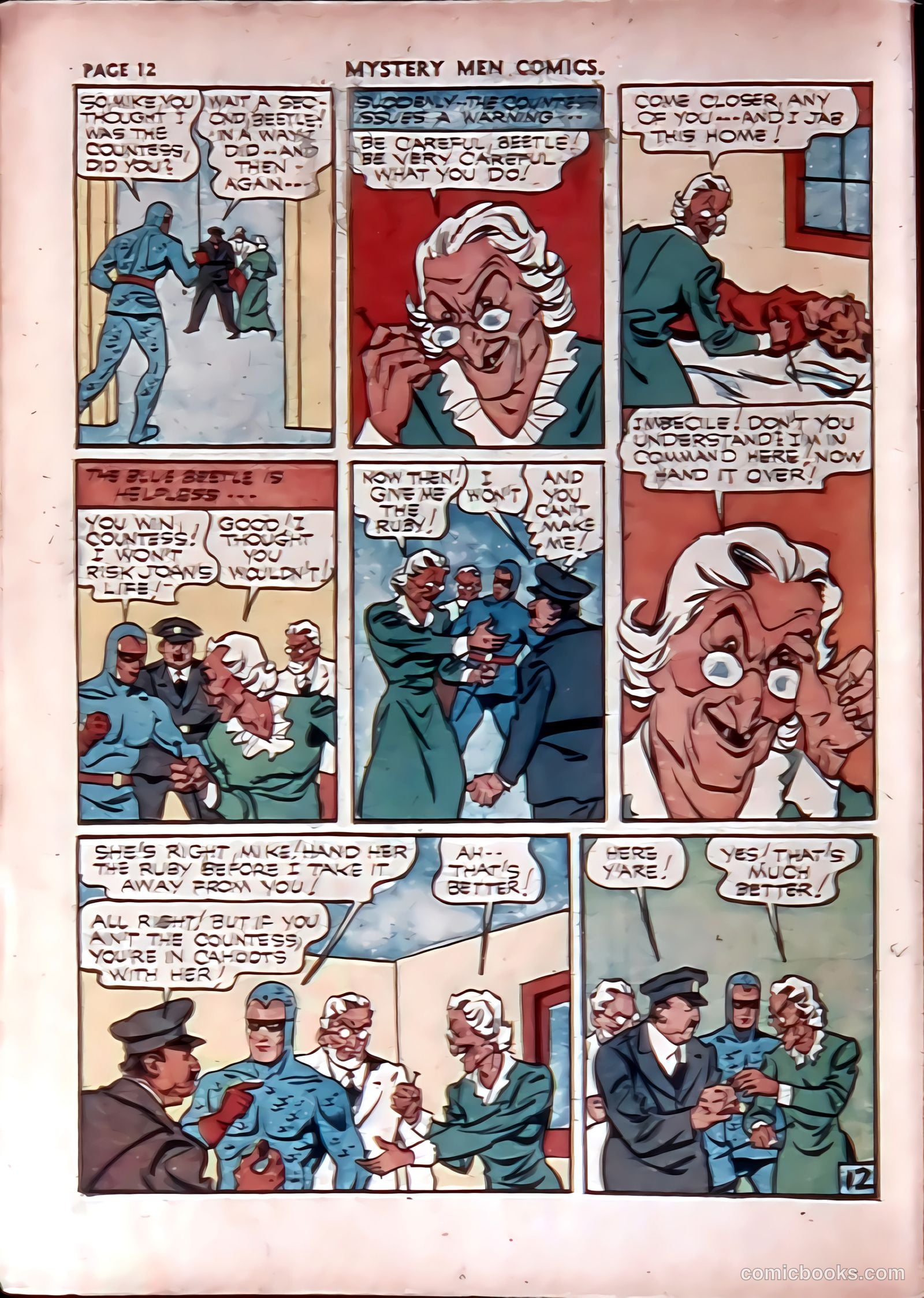 Mystery Men Comics #28 (1941) — page 14 of 67