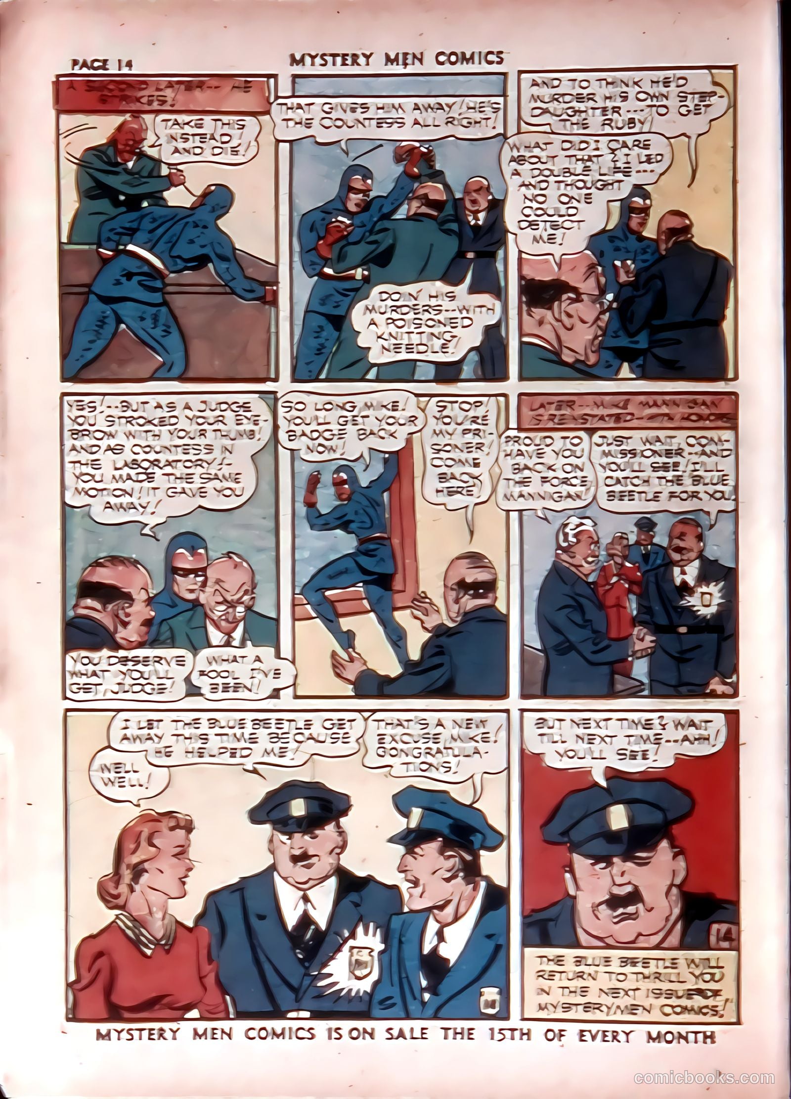 Mystery Men Comics #28 (1941) — page 16 of 67