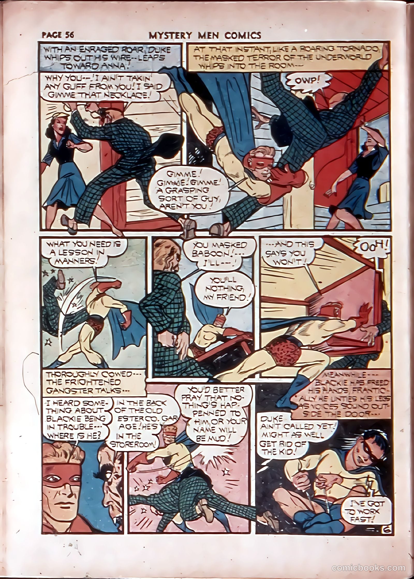 Mystery Men Comics #28 (1941) — page 57 of 67