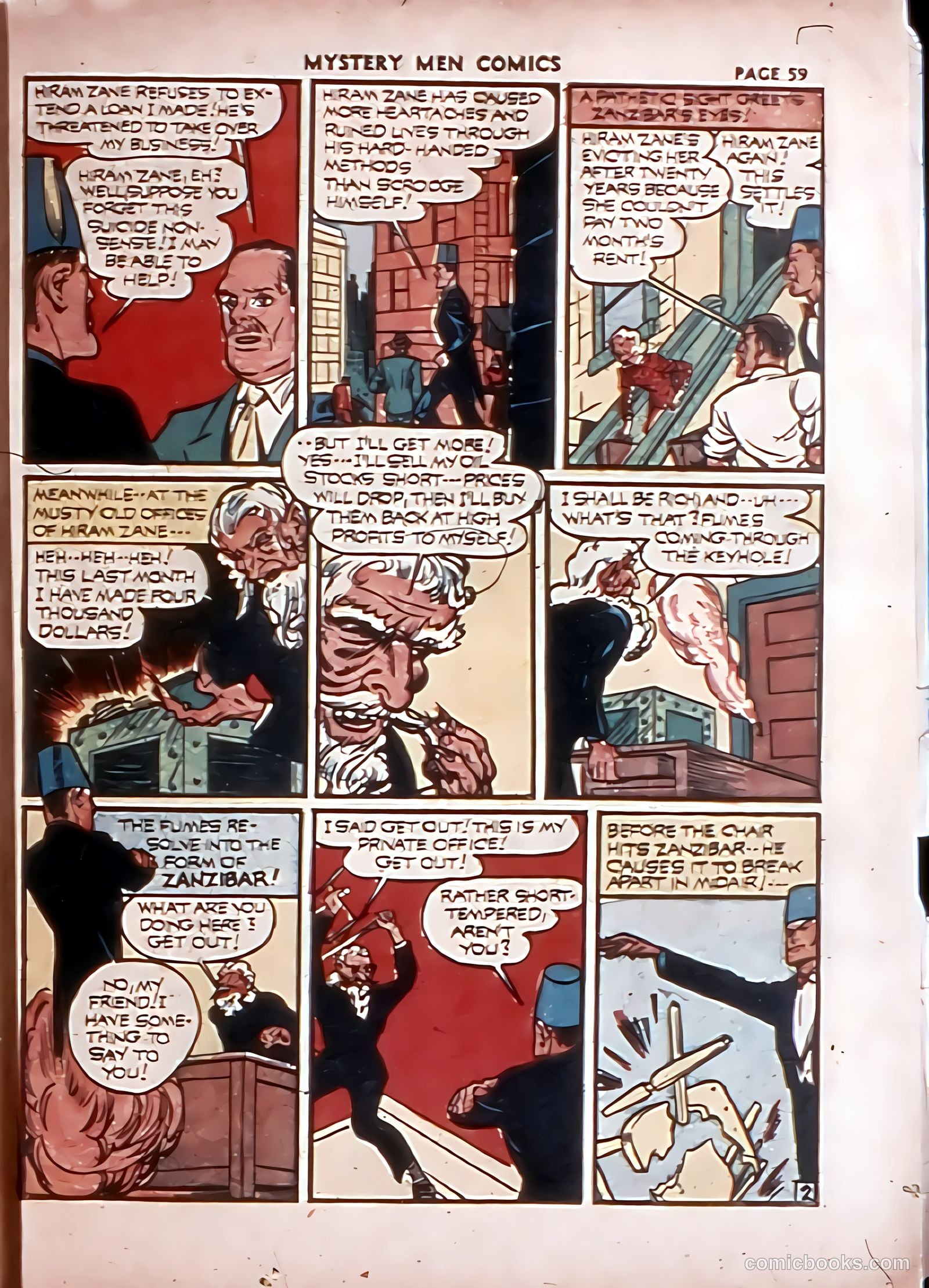 Mystery Men Comics #28 (1941) — page 60 of 67