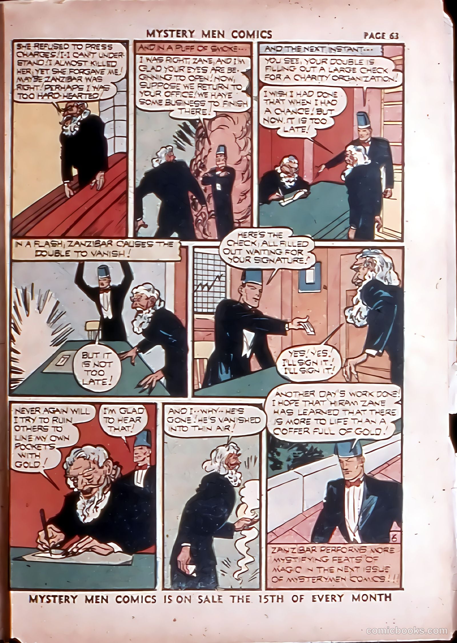 Mystery Men Comics #28 (1941) — page 64 of 67