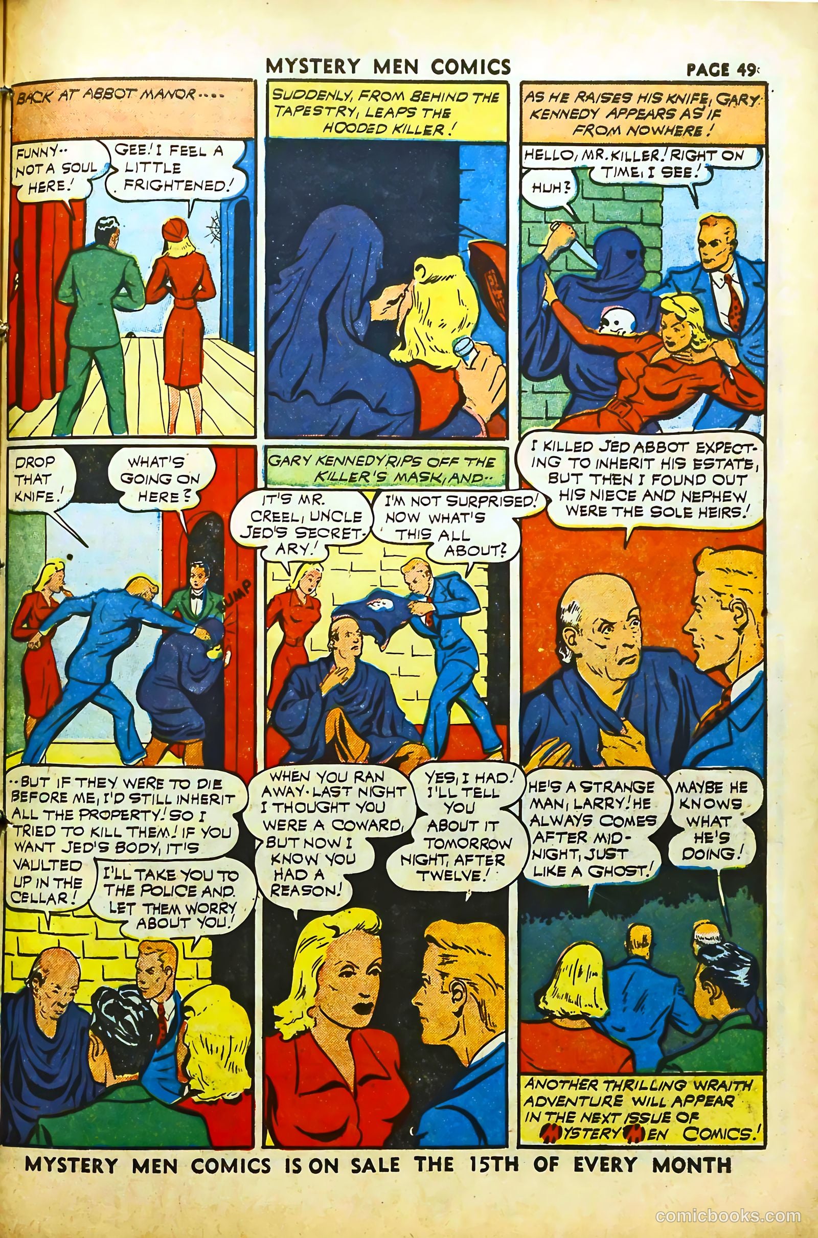 Mystery Men Comics #29 (1941) — page 50 of 67