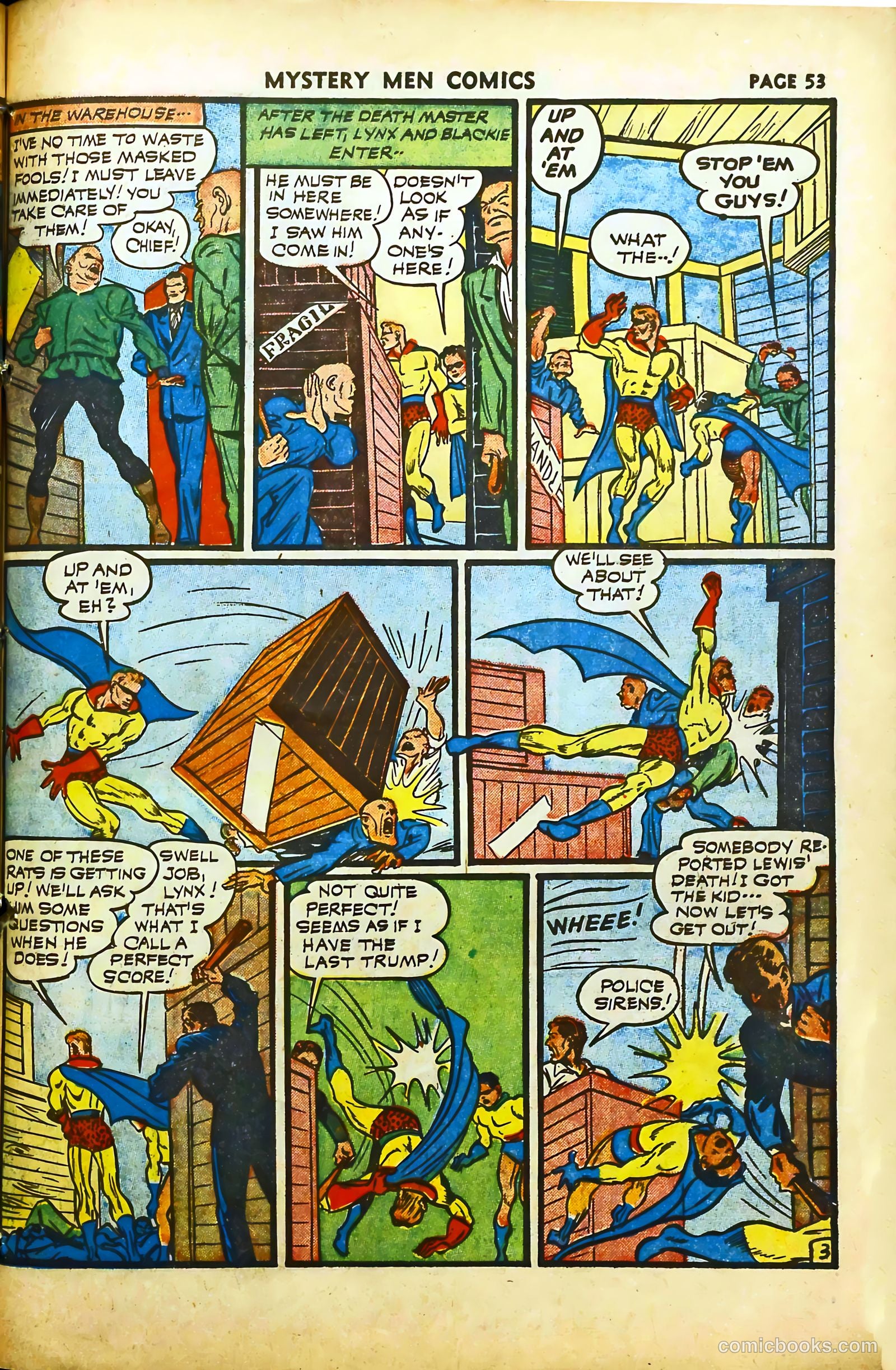 Mystery Men Comics #29 (1941) — page 54 of 67